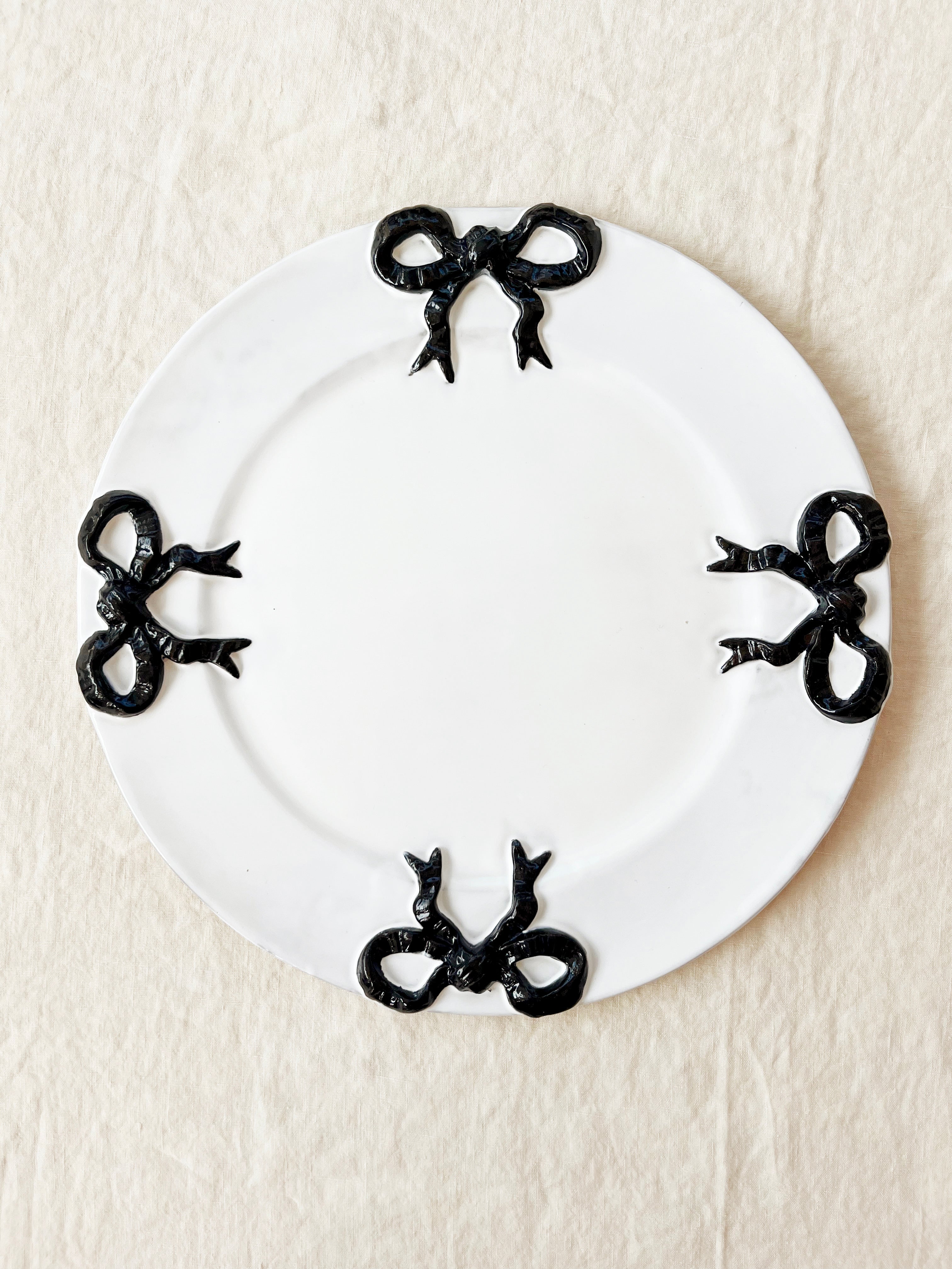 PRE-ORDER- Colette Edition Service Plate -Black Bow