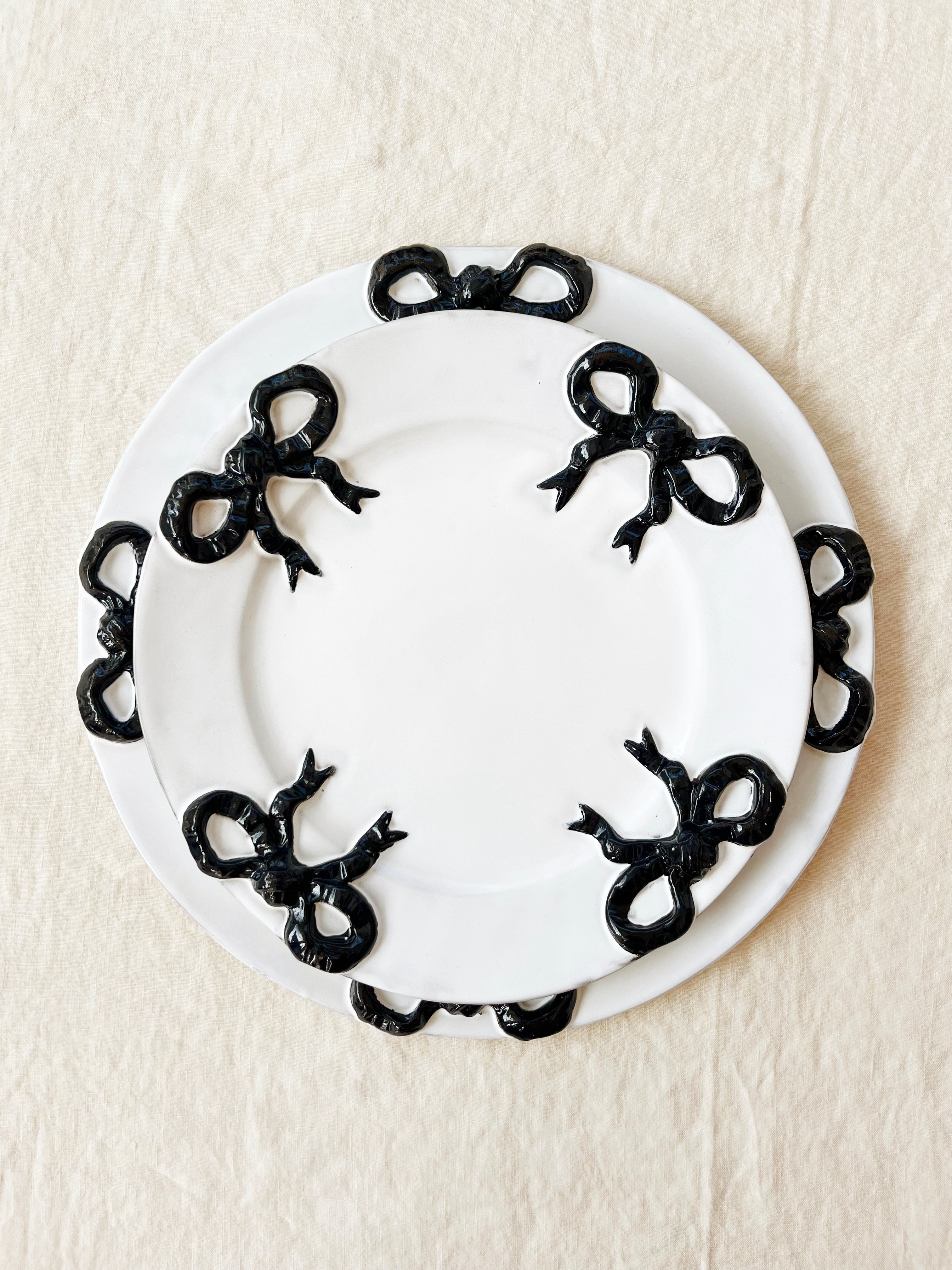 PRE-ORDER- Colette Edition Service Plate -Black Bow