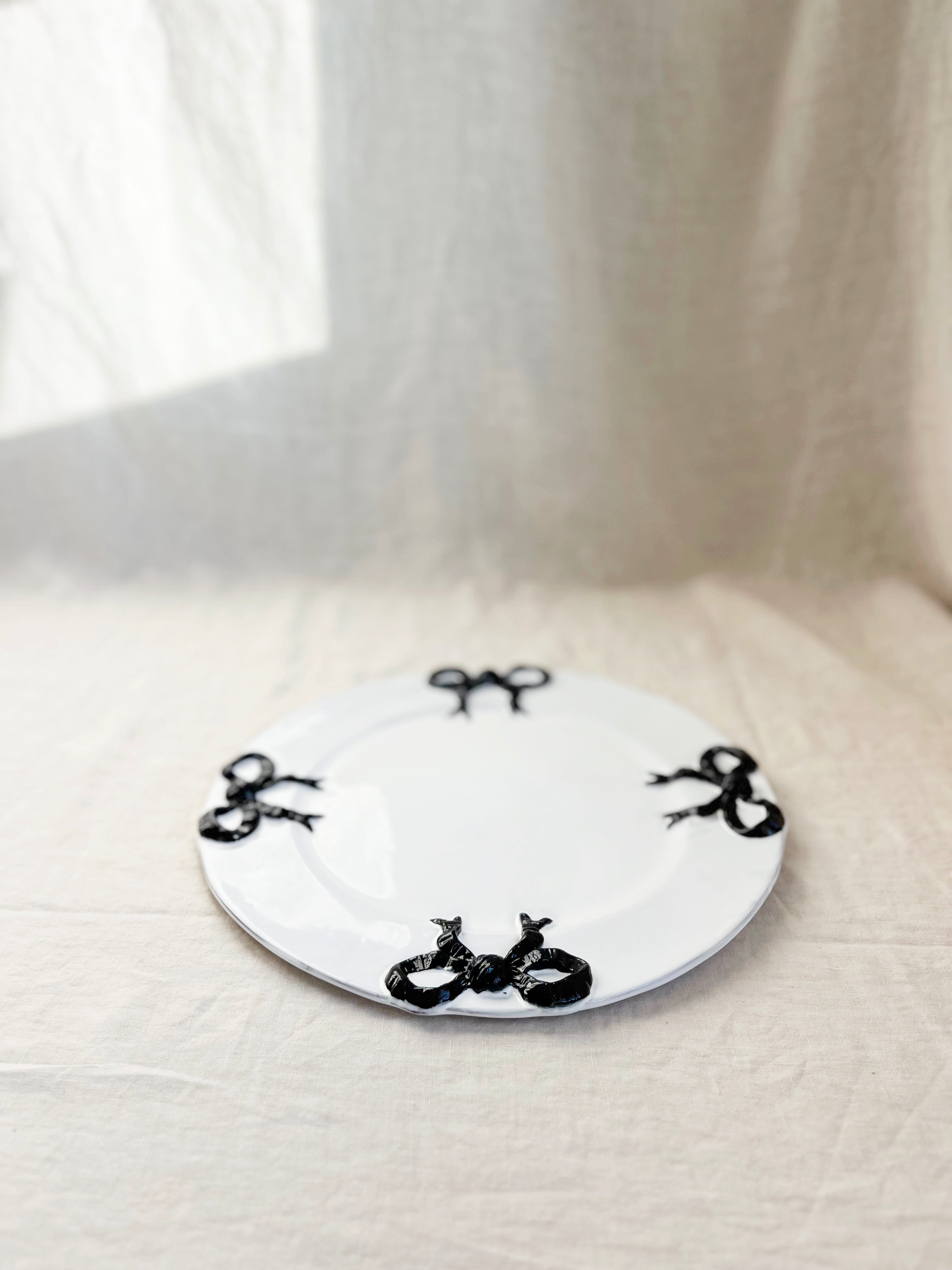 PRE-ORDER- Colette Edition Service Plate -Black Bow