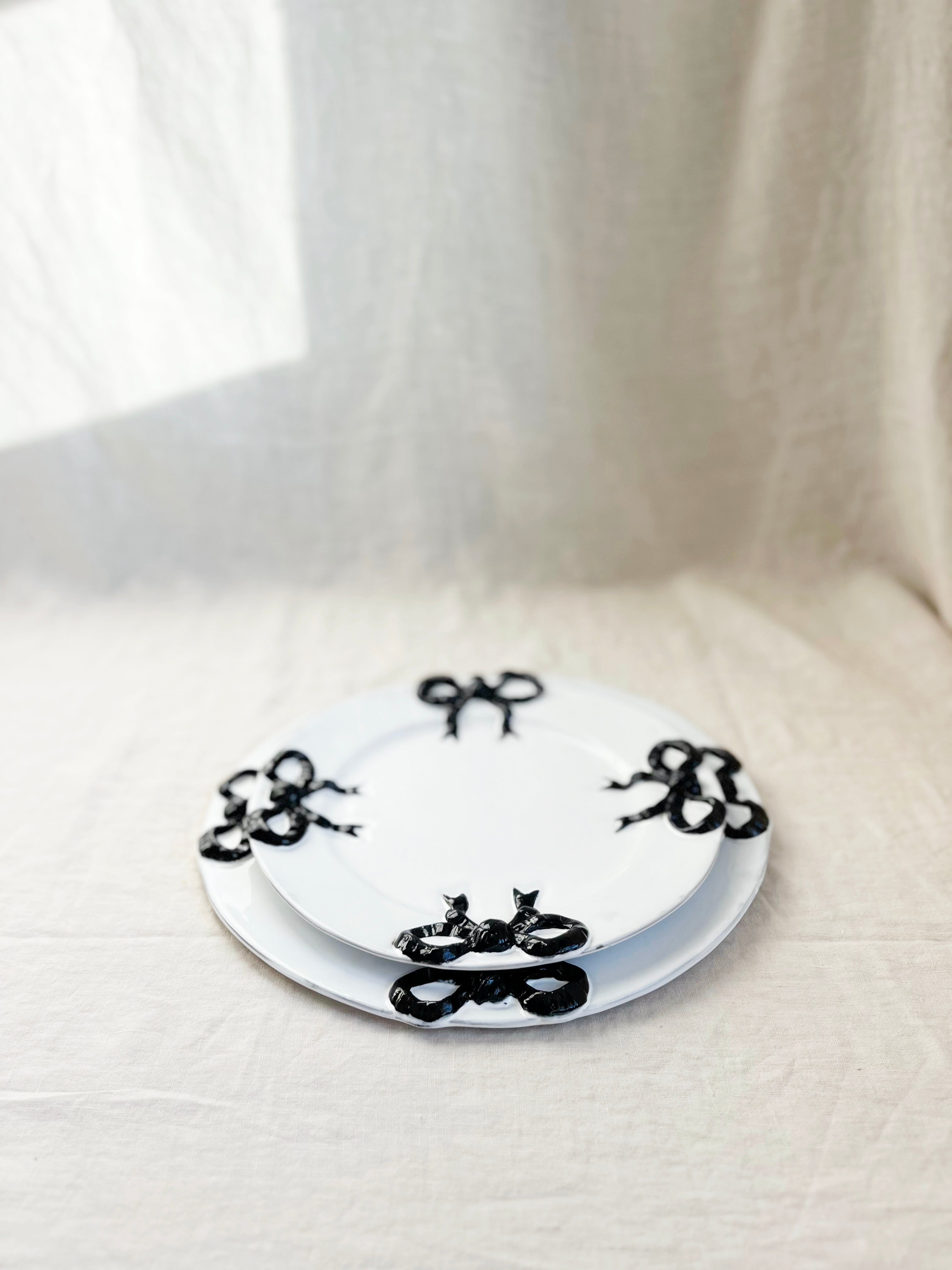 PRE-ORDER -Colette Edition Dinner Plate -Black Bow