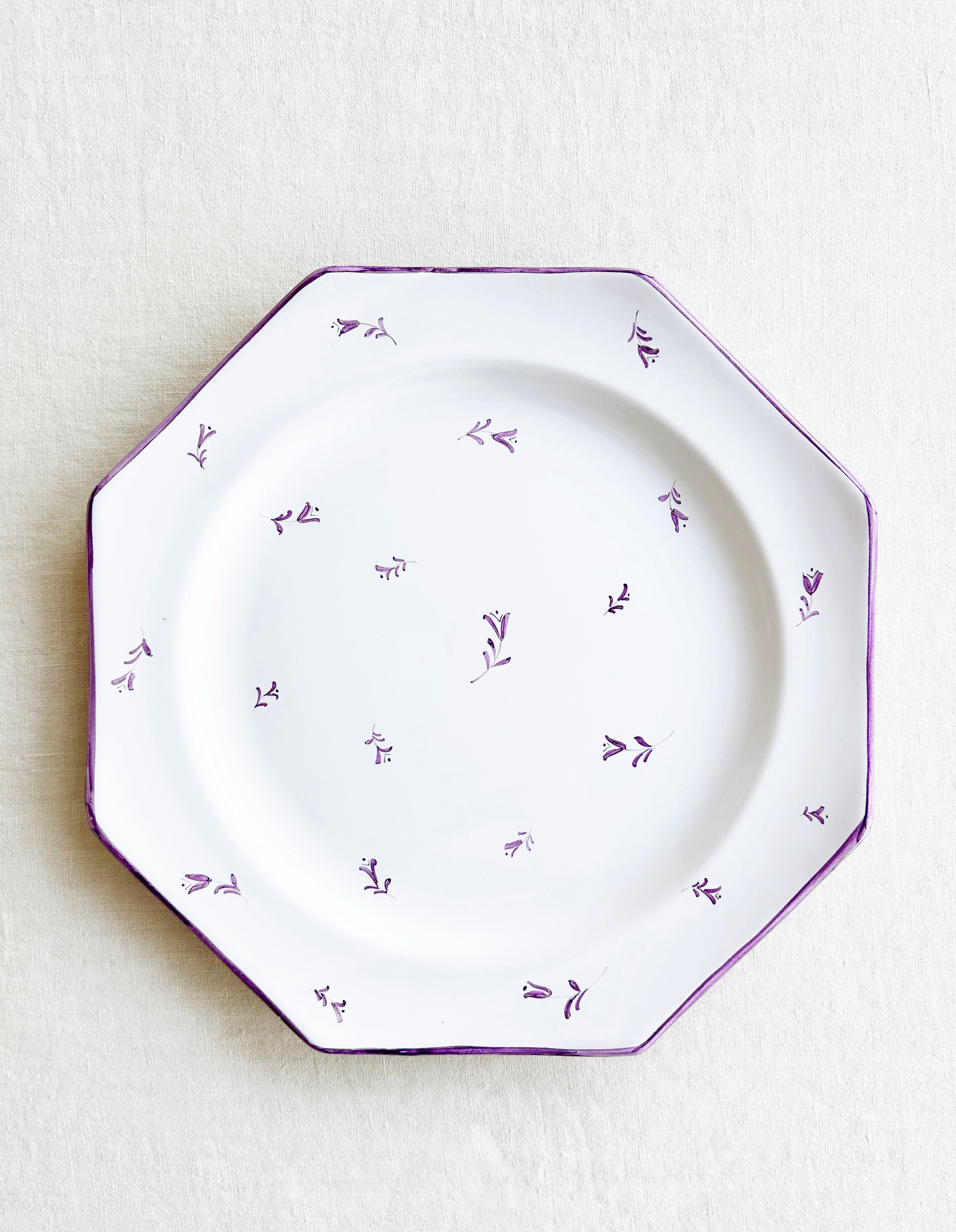 Sainte Marie Dinner Plate ~ Tulip ~ Lilac- S/4