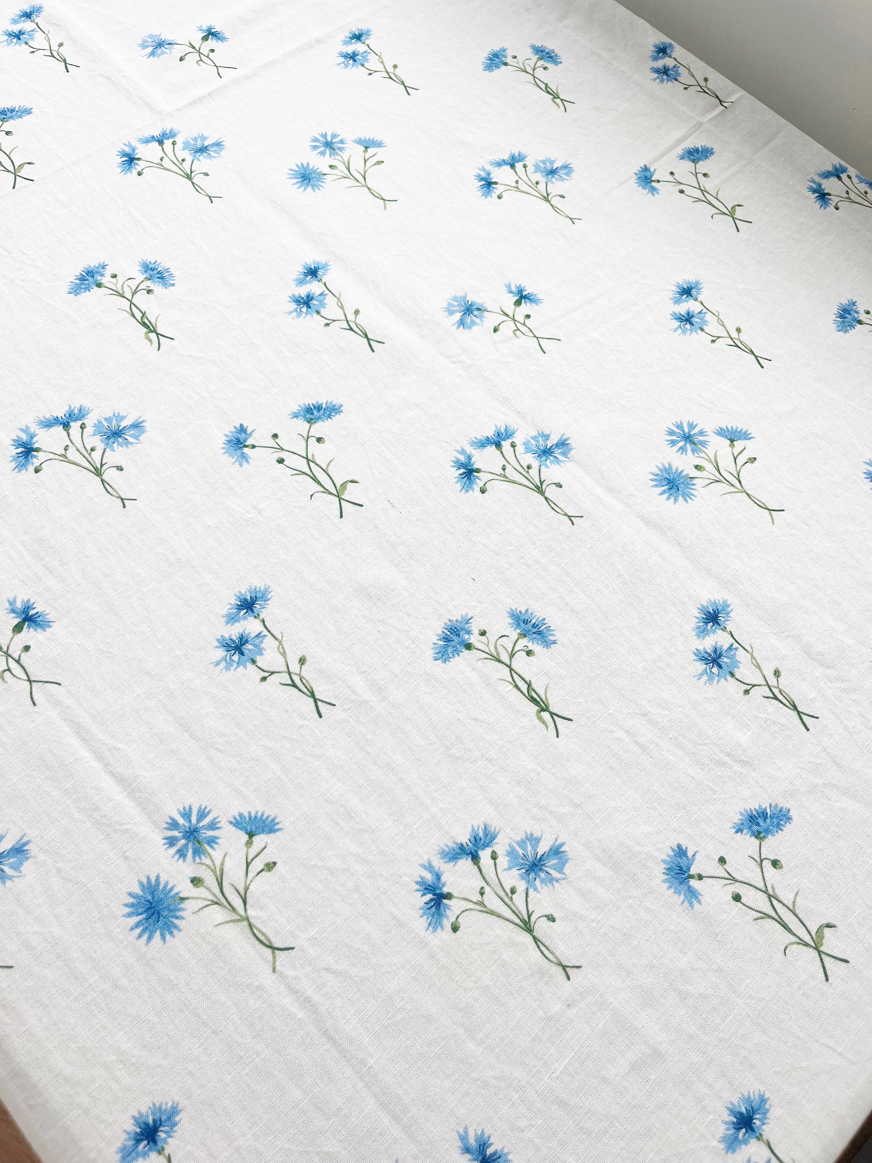 Louisa Cornflower Tablecloth - Sky