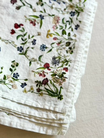 John Derian X SB Botanical Wildflower Napkins -  S/4
