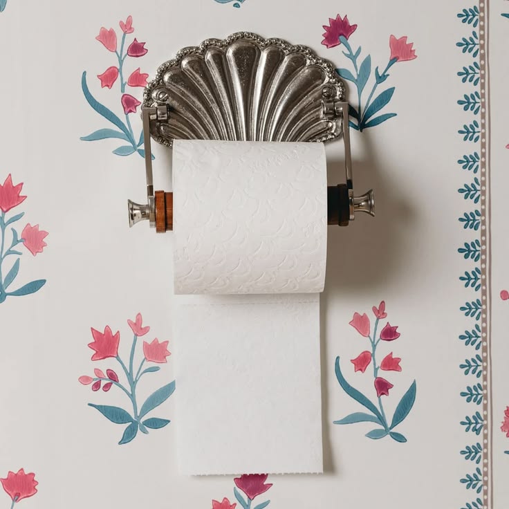 Seaside Toilet Roll Holder - Chrome