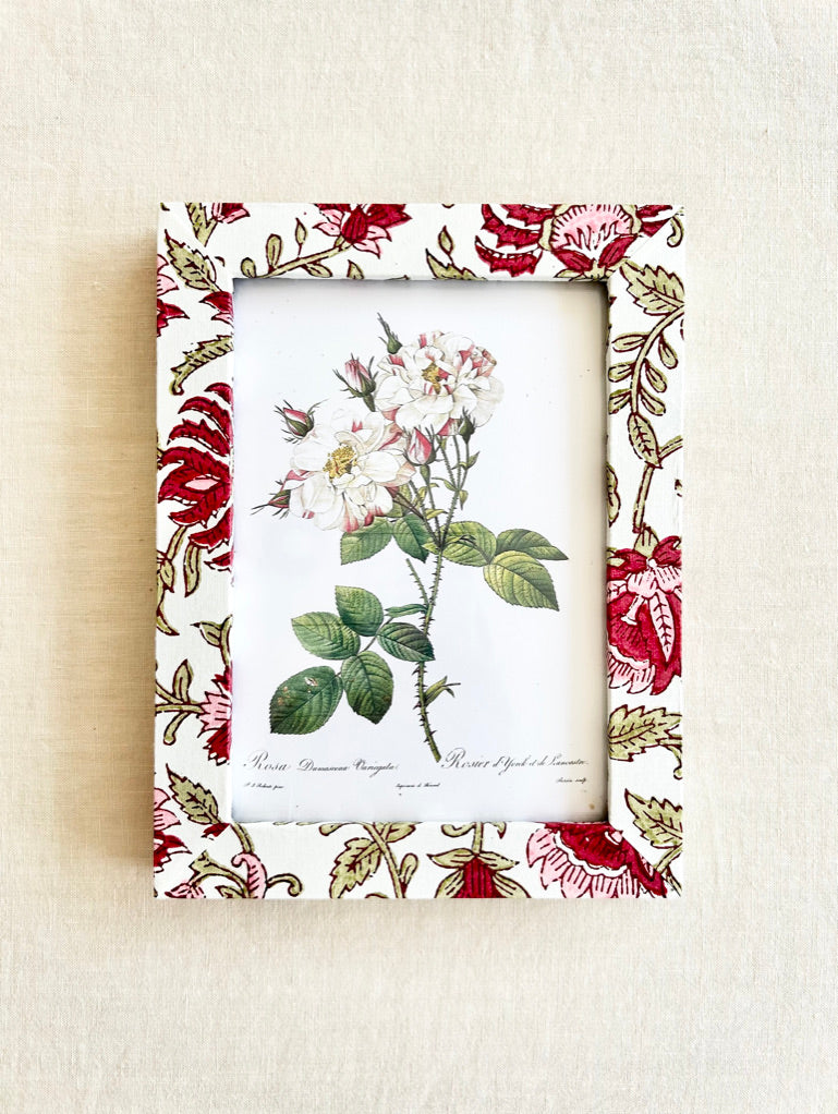 Tabletop Frame  5x7" - Crimson Bloom