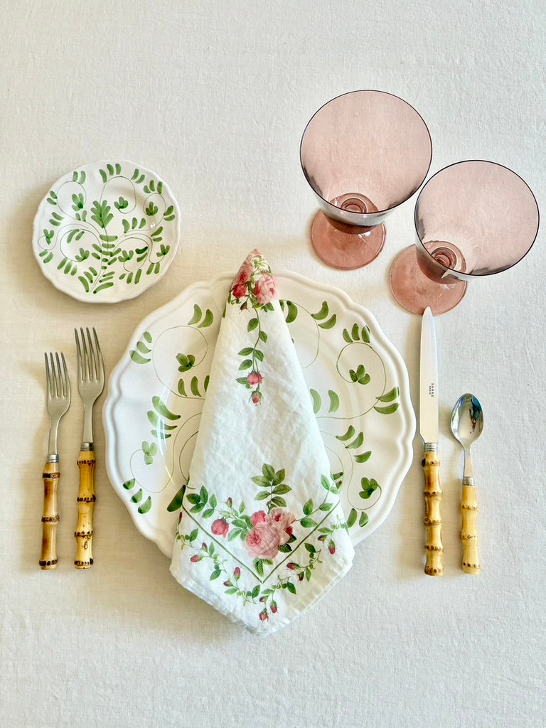 Rose Trellis Napkins -  S/4
