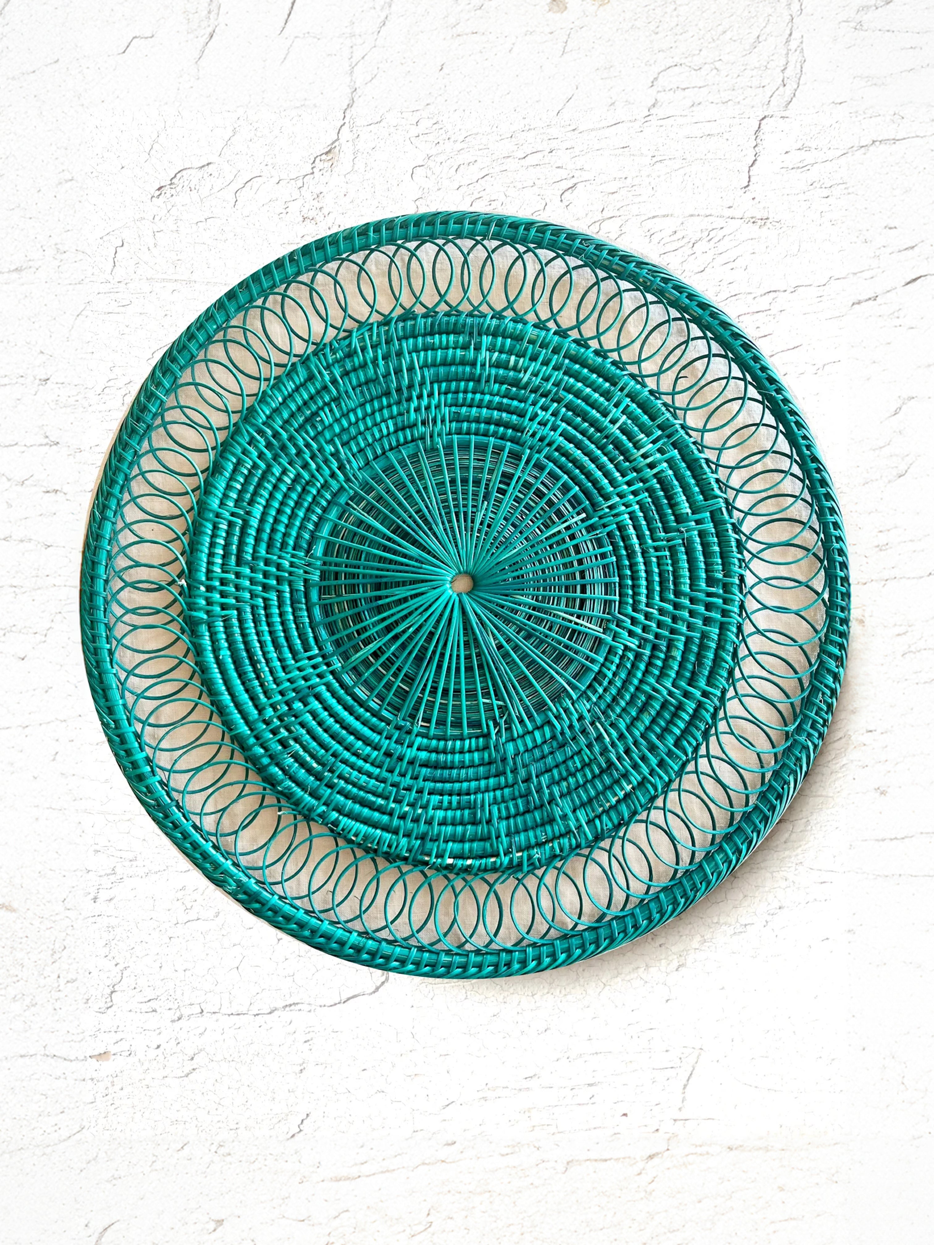 Cassel Charger / Placemat - Teal - S/4