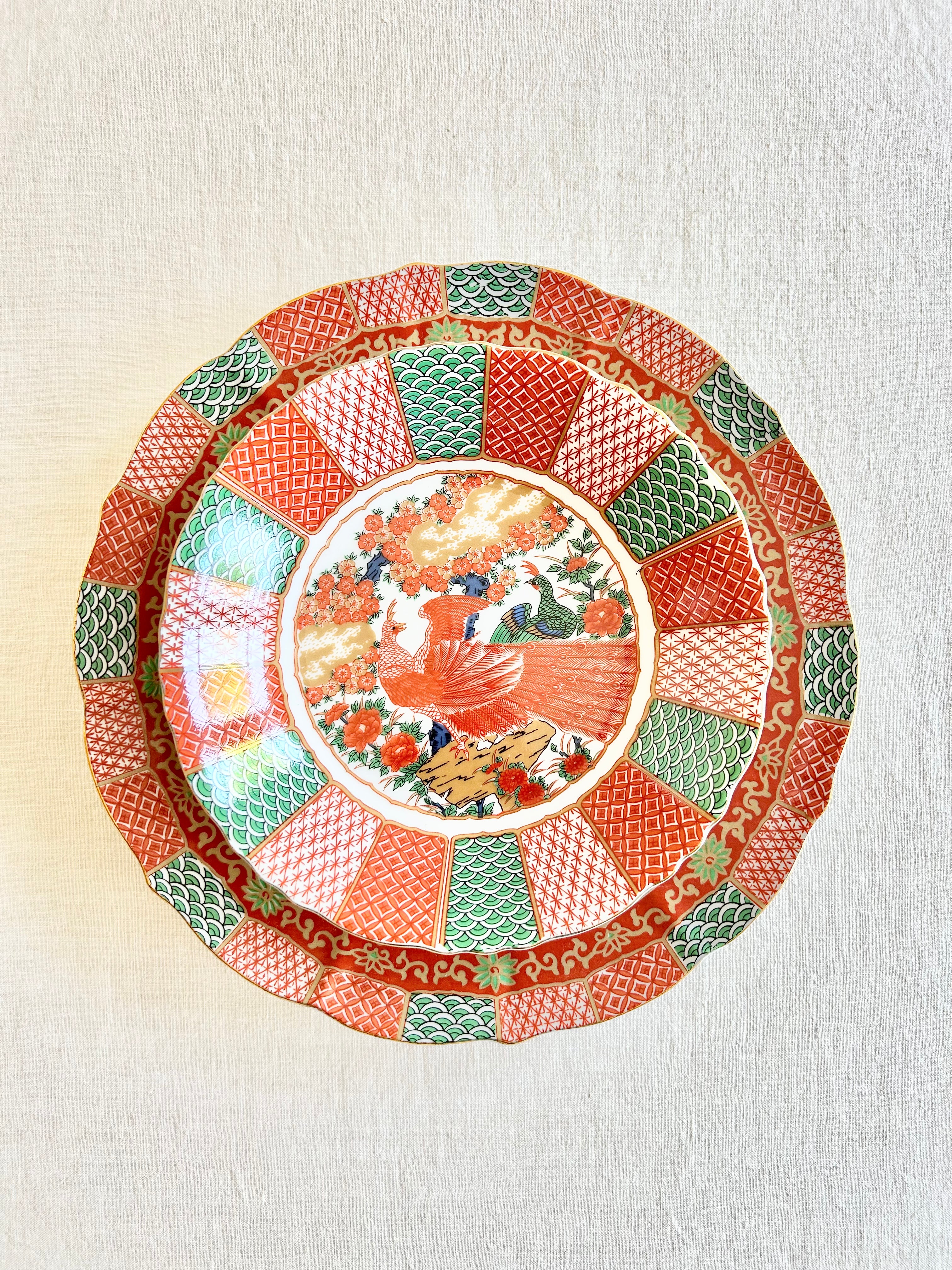 Historic Imari Dinner Plates S/2