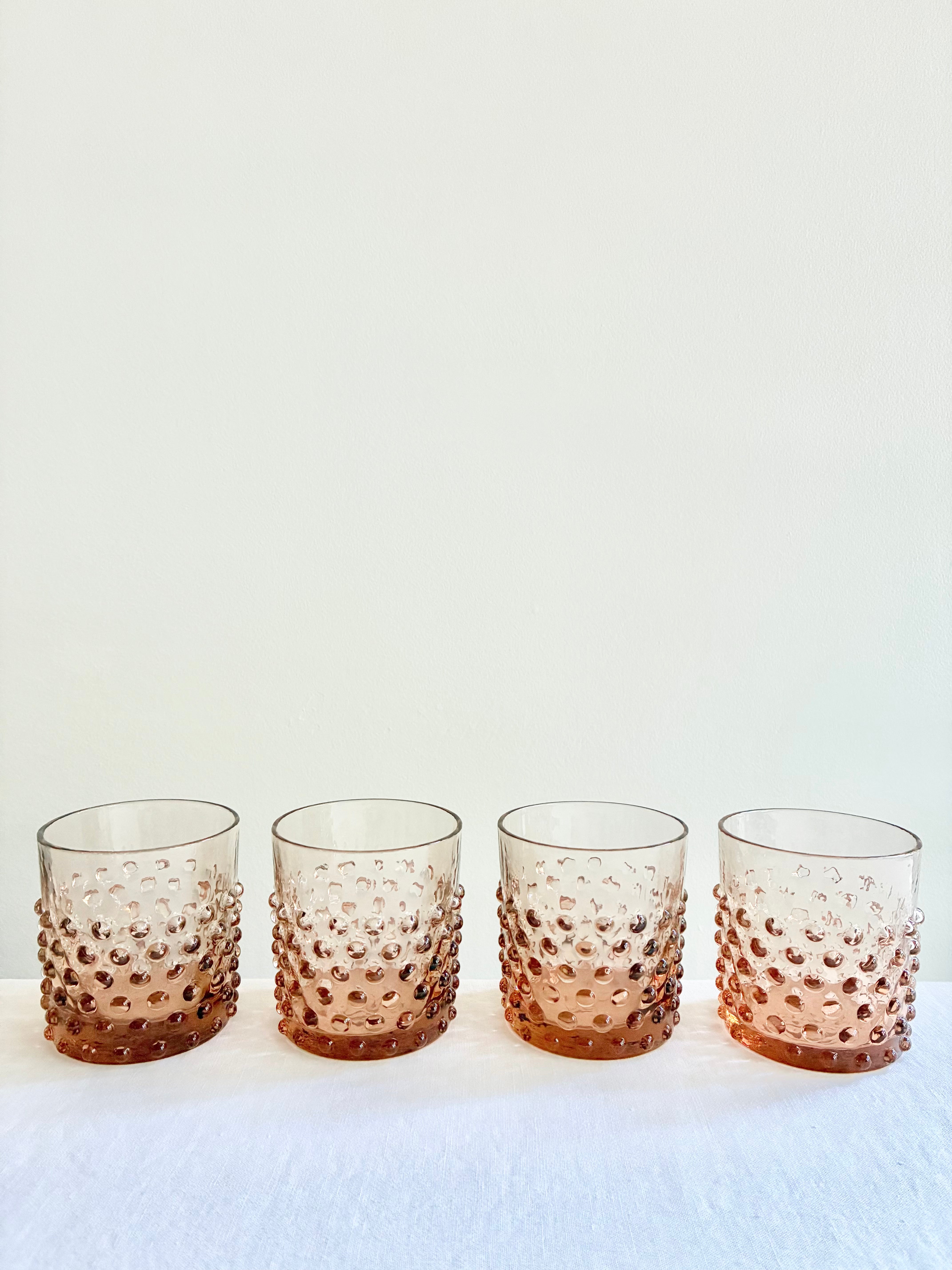 Hobnail Whiskey Glass S/4 - Bronze