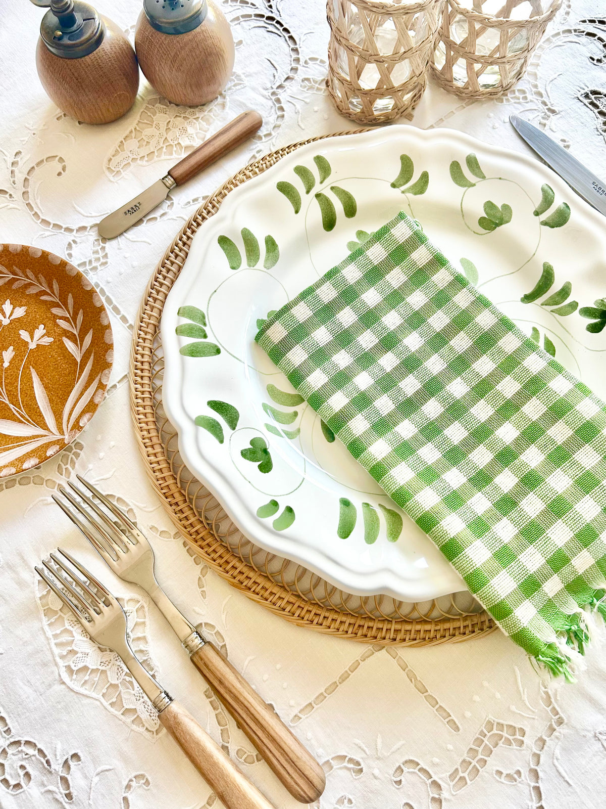 Kristin Green Gingham - S/4