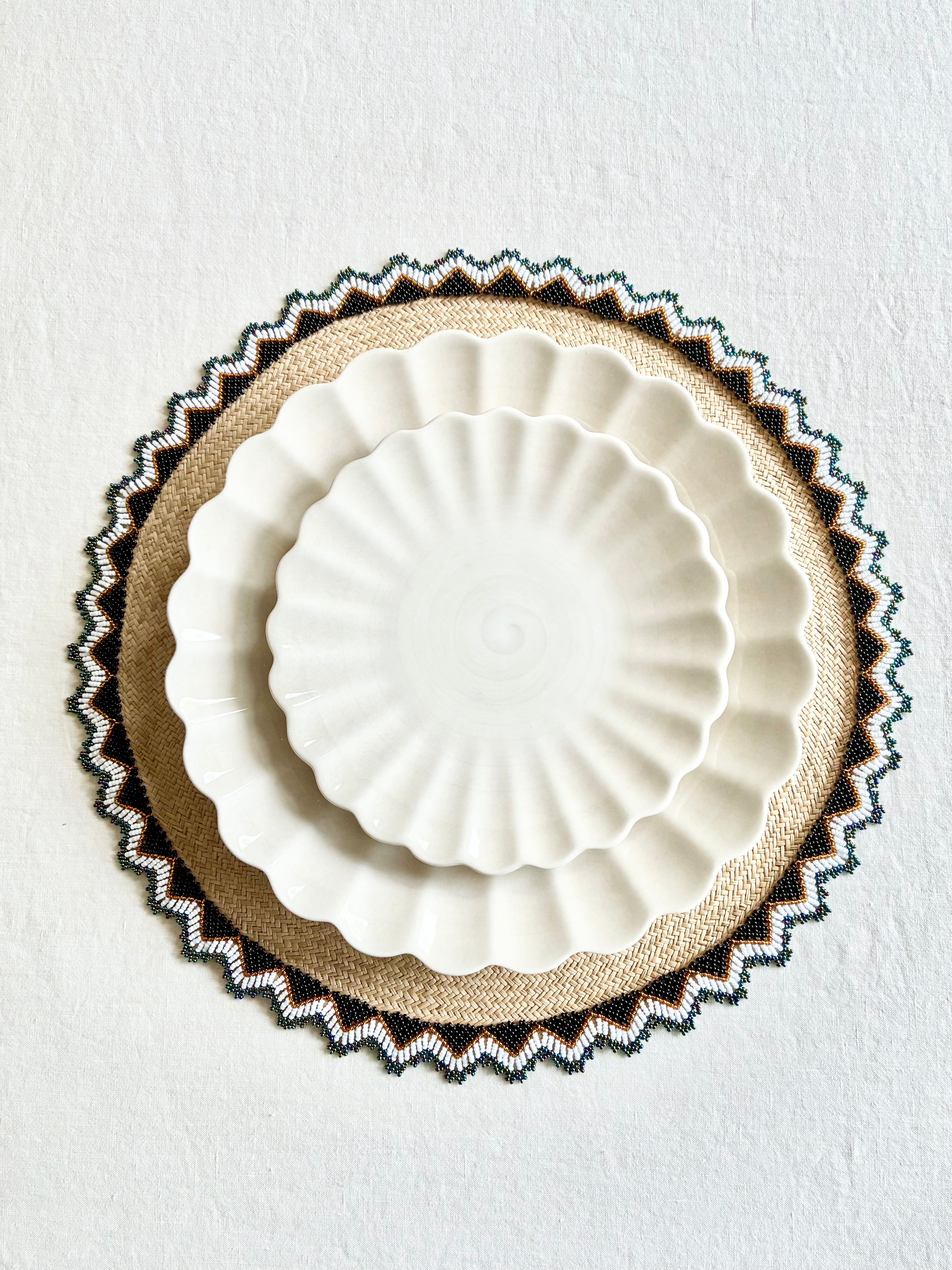 PRE-ORDER - Zinnia Placemat -Khaki  S/4