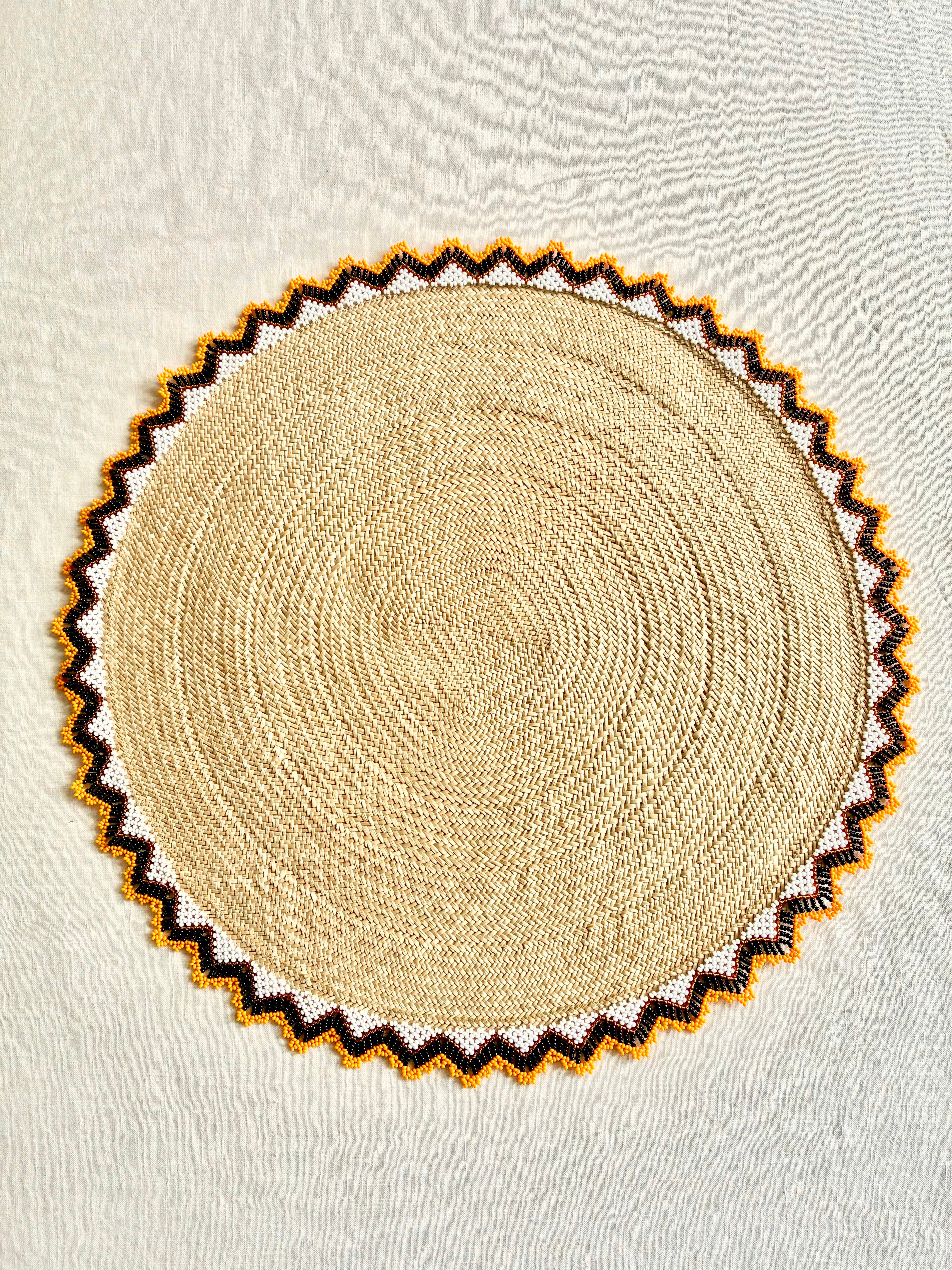 Zinnia Placemat -Umber S/4