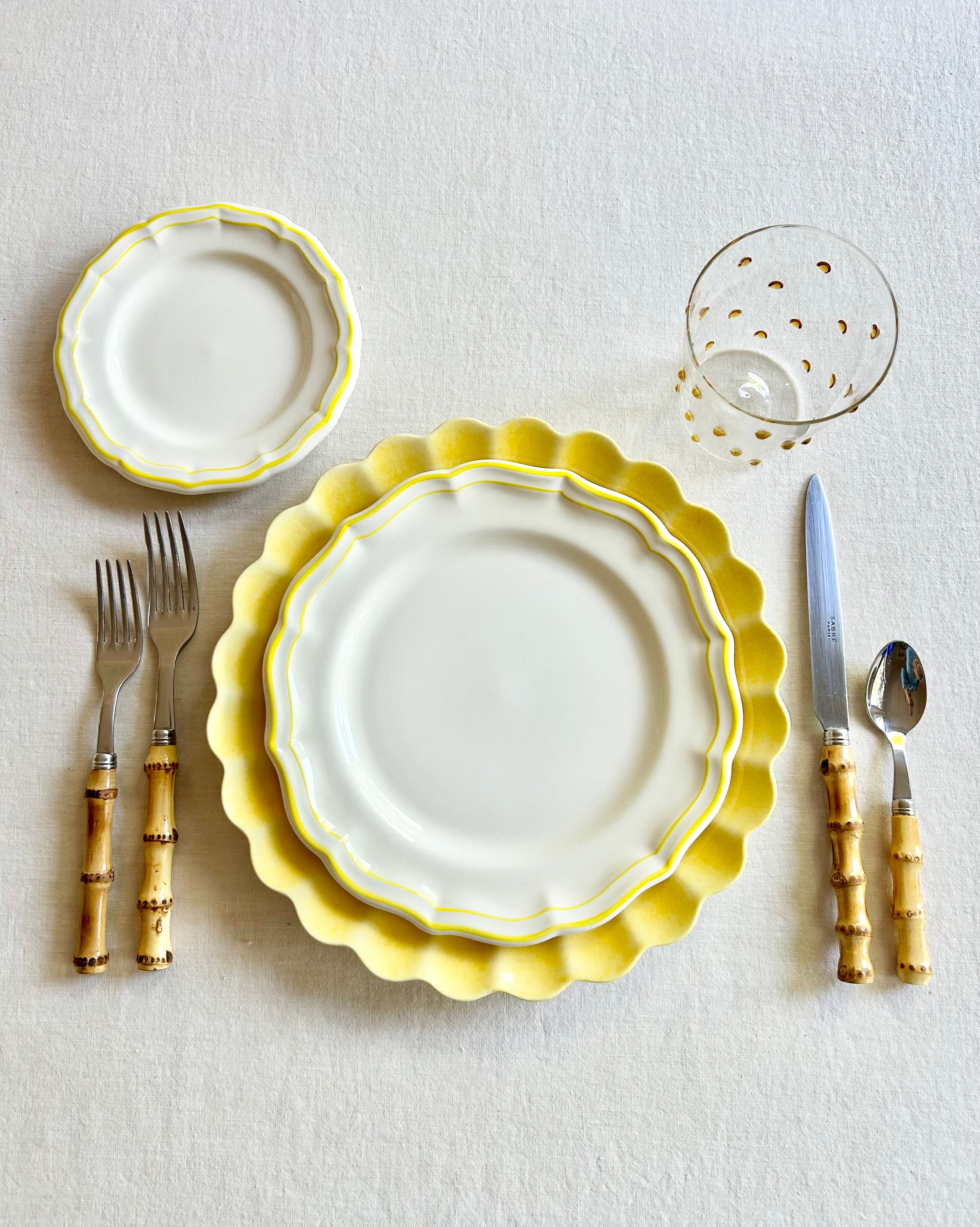 PRE-ORDER -Gien Fliet Dinnerware - Citron