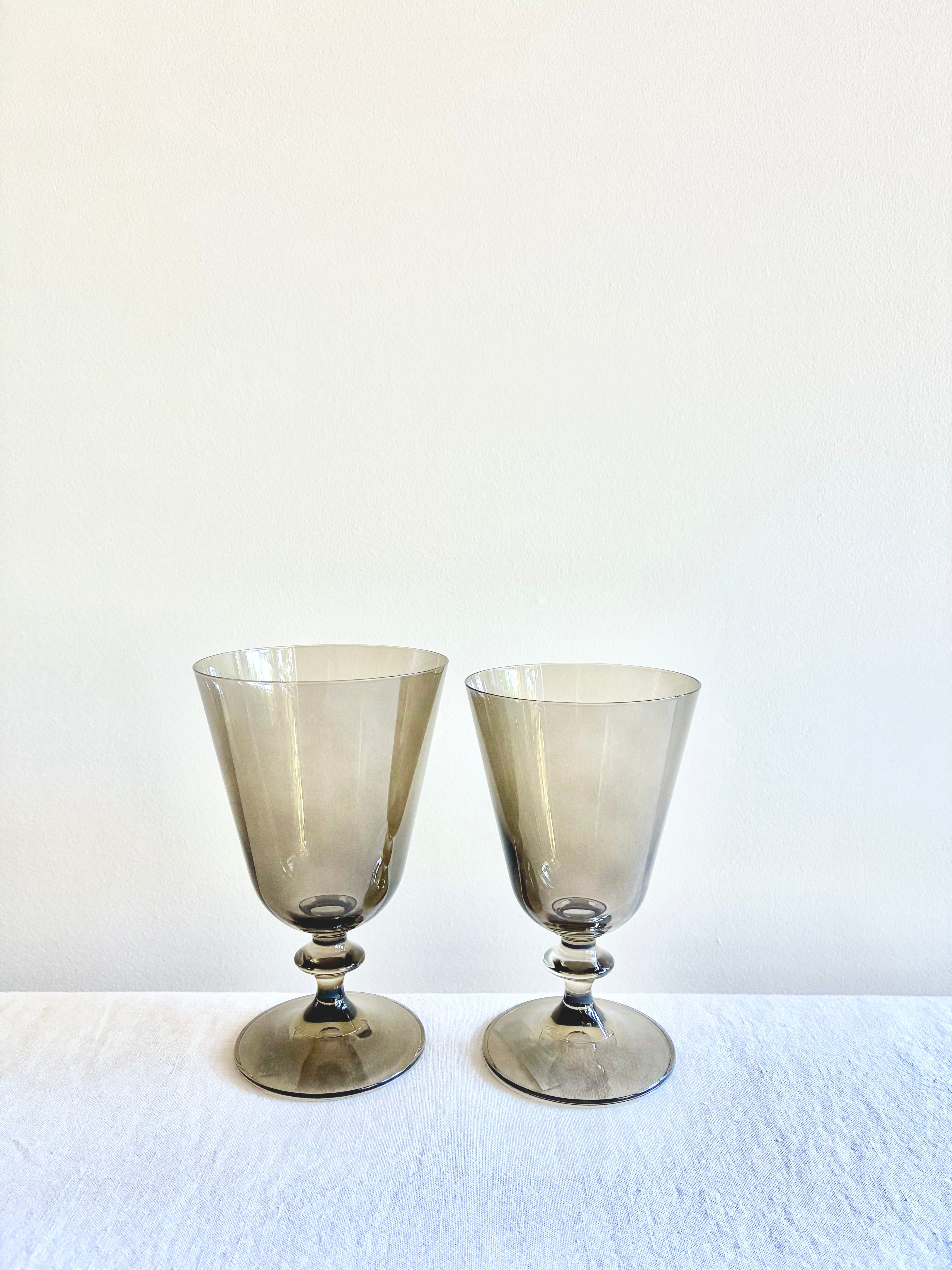 Meret Goblets - Smoke - S/6
