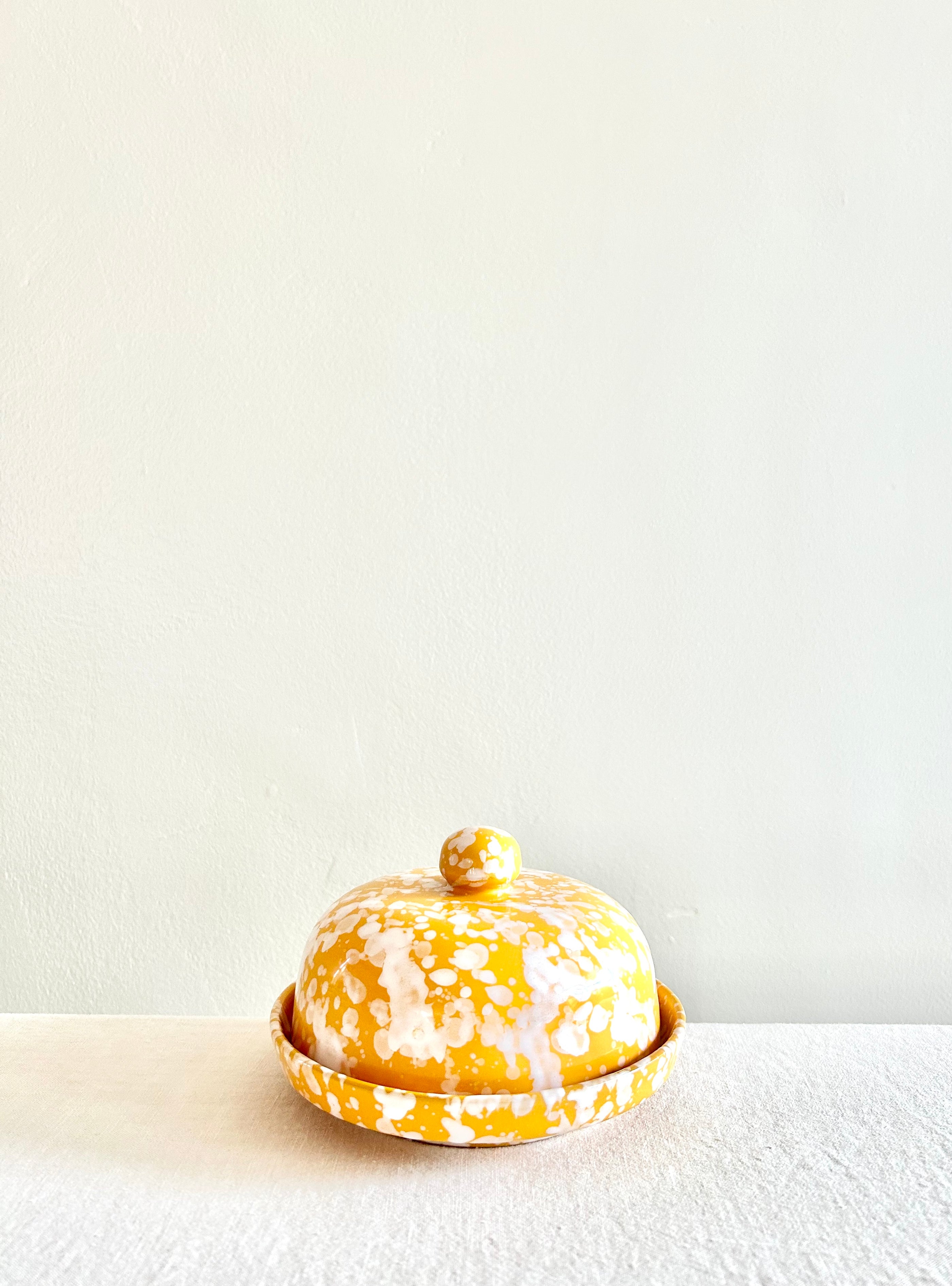 Pompeii Covered Butter Dish - Yolk
