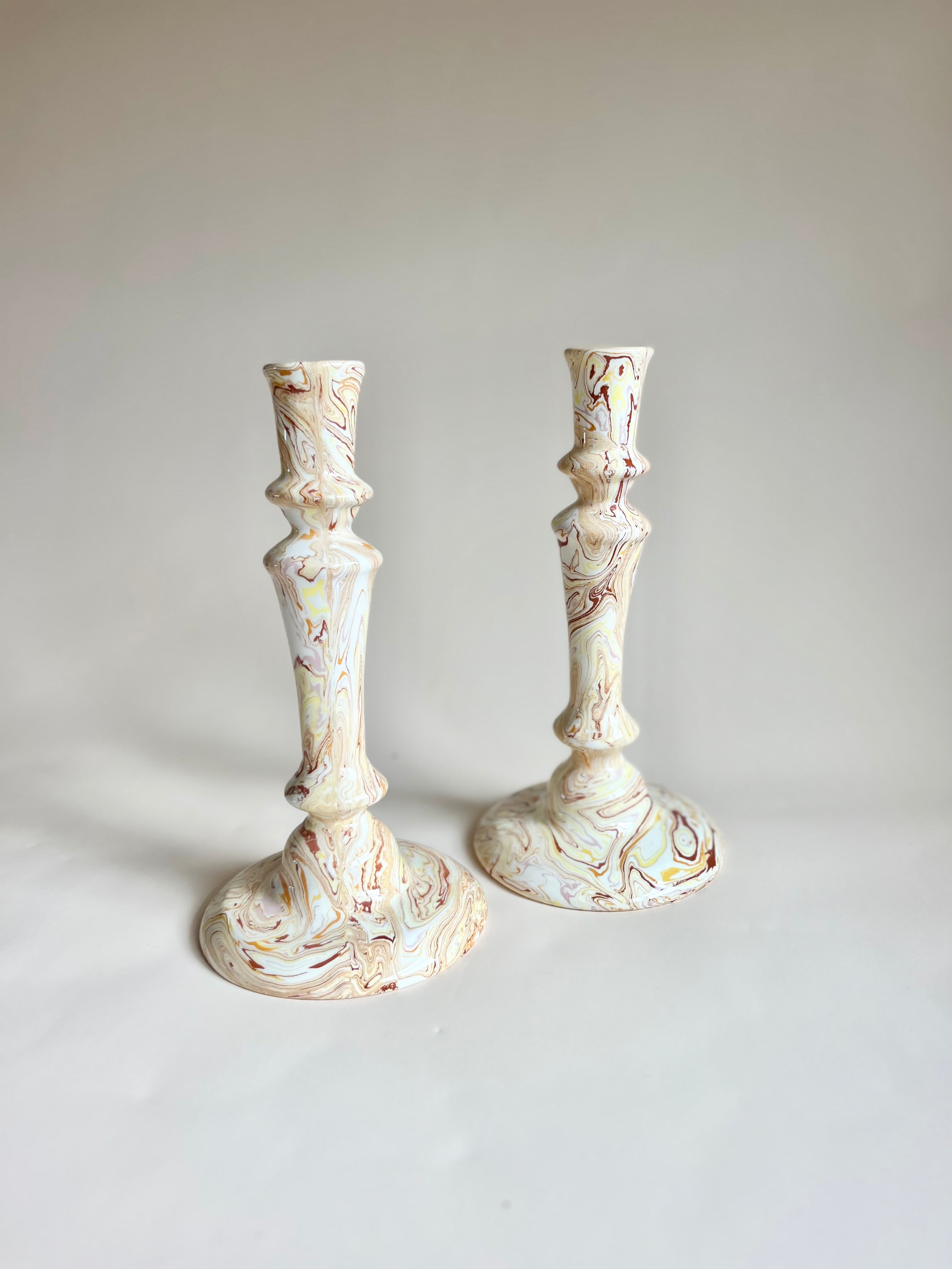 Terre Mêlée Candlesticks S/2