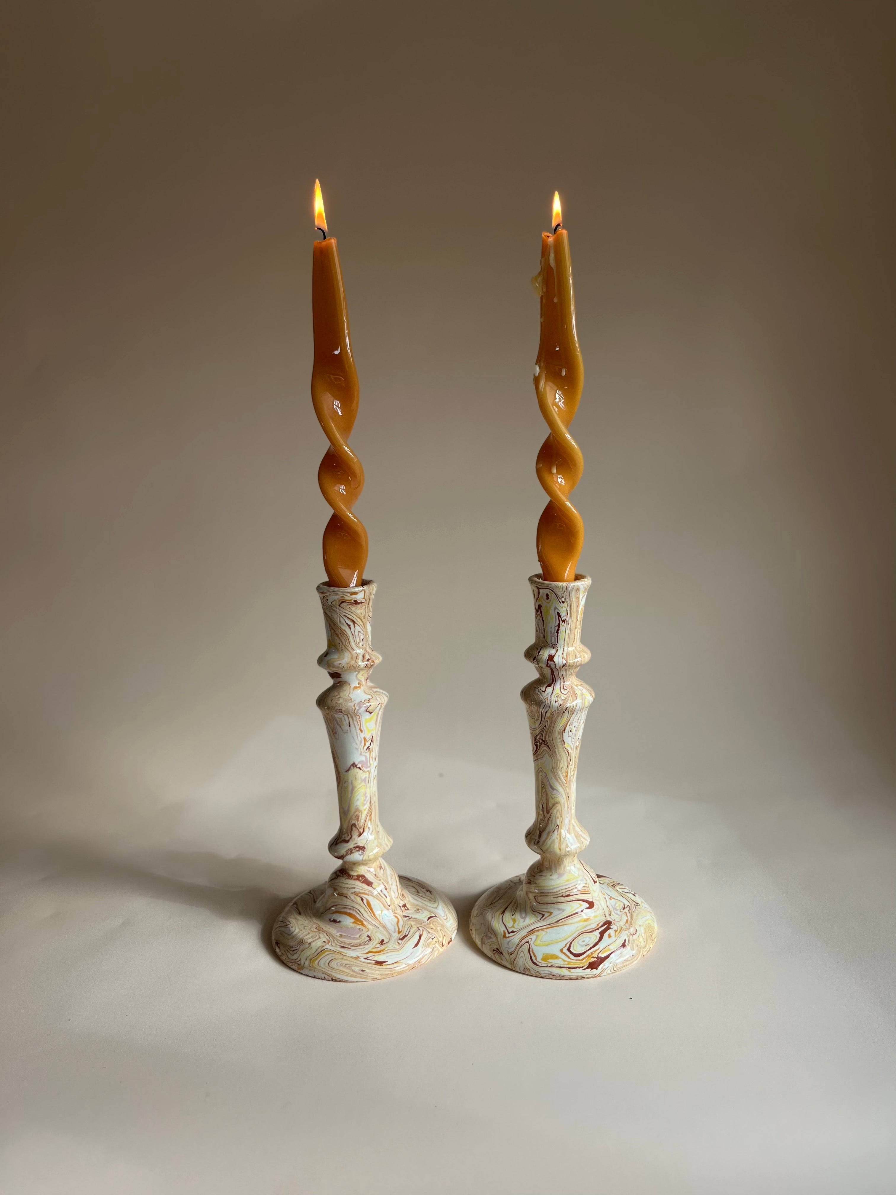 Terre Mêlée Candlesticks S/2