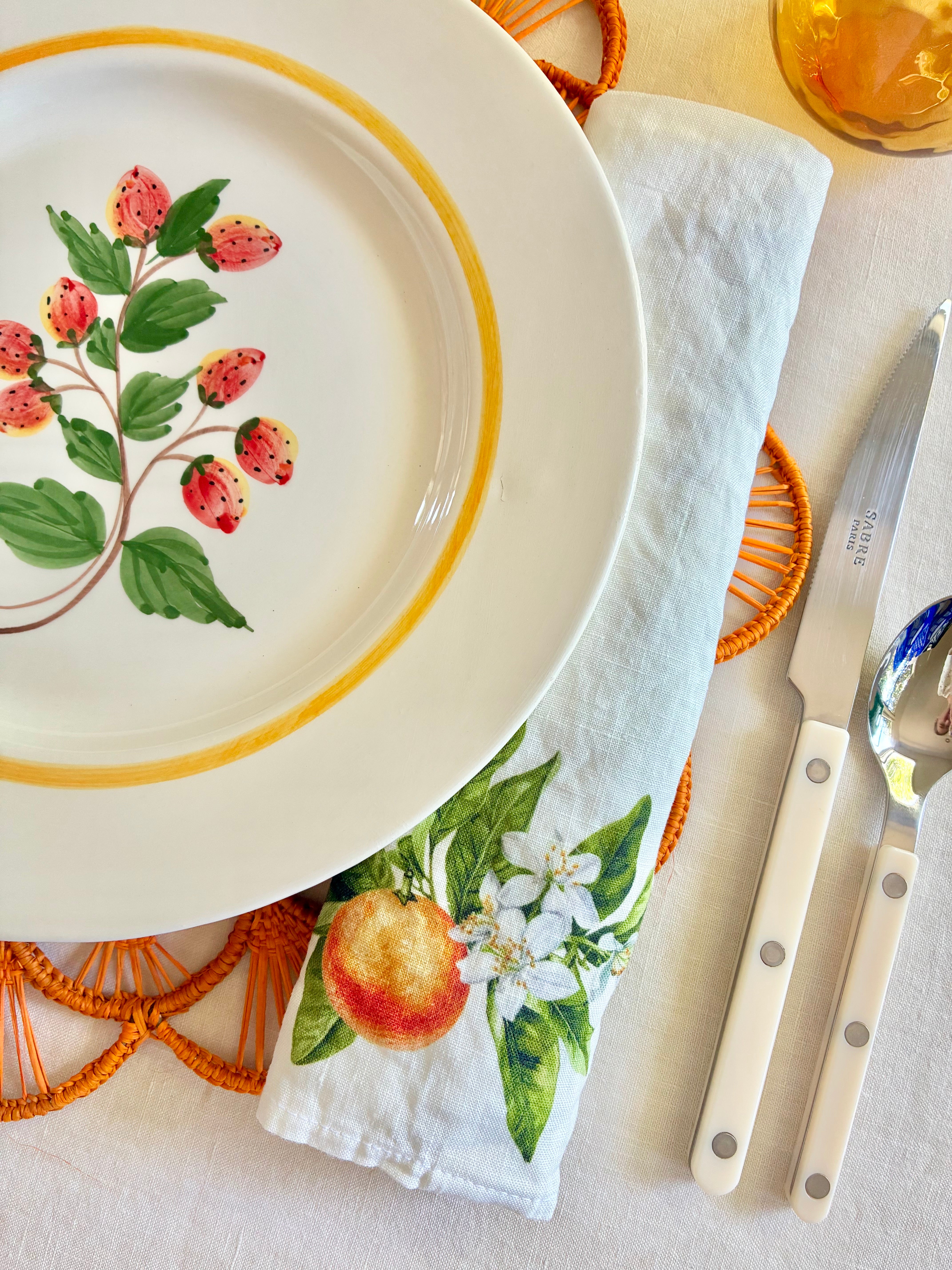 Ojal Placemat - Mustard S/4