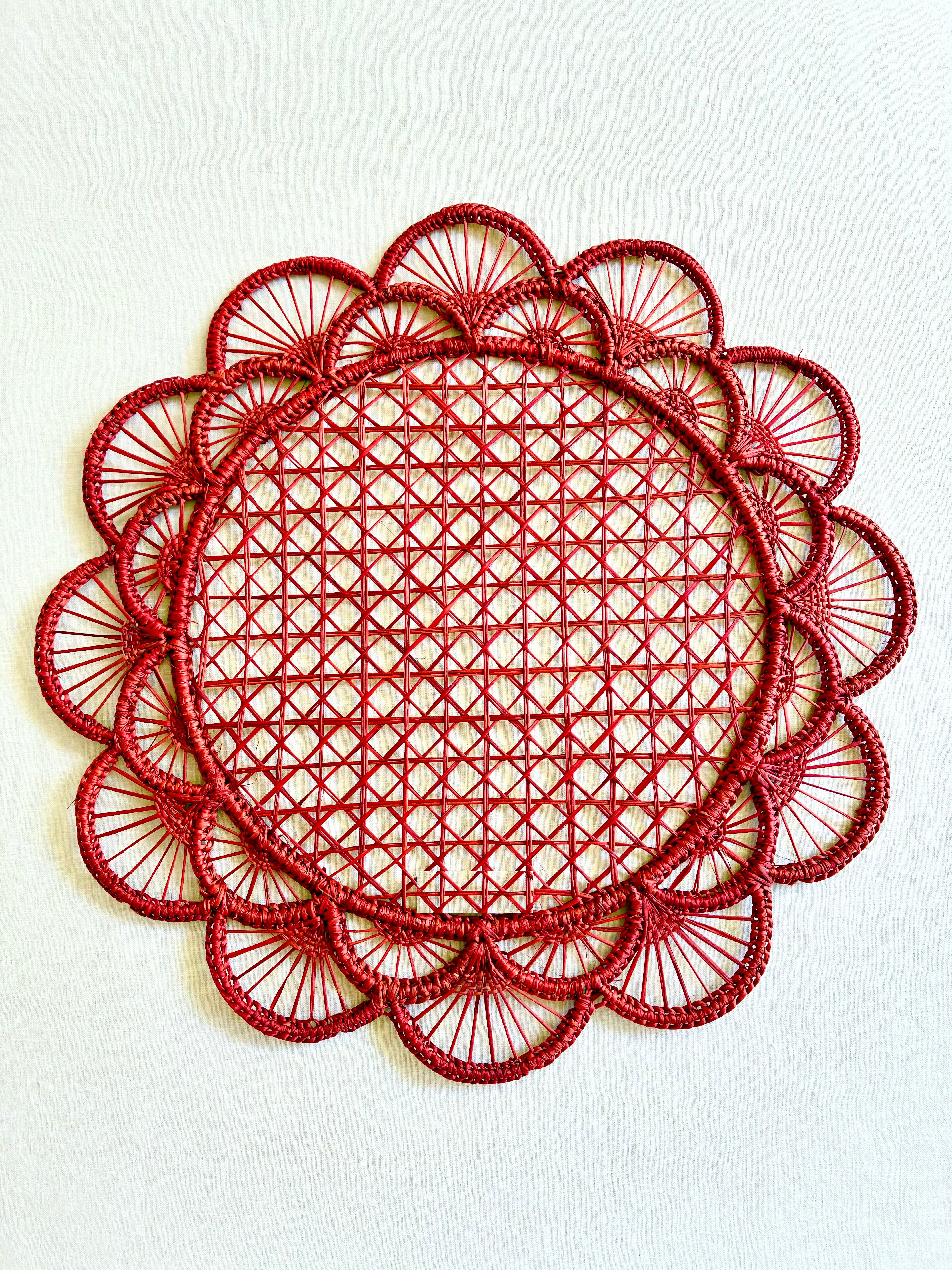 Ojal Placemat - Terracotta  S/4