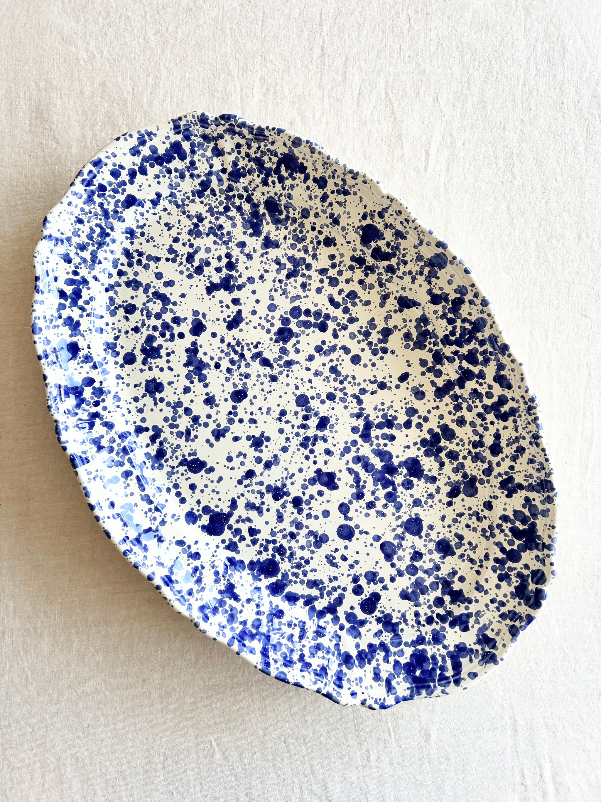 Pompeii Oval Platter -Lapis 20 "