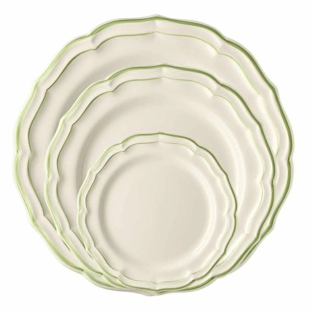 Gien Fliet Dinnerware - Vert