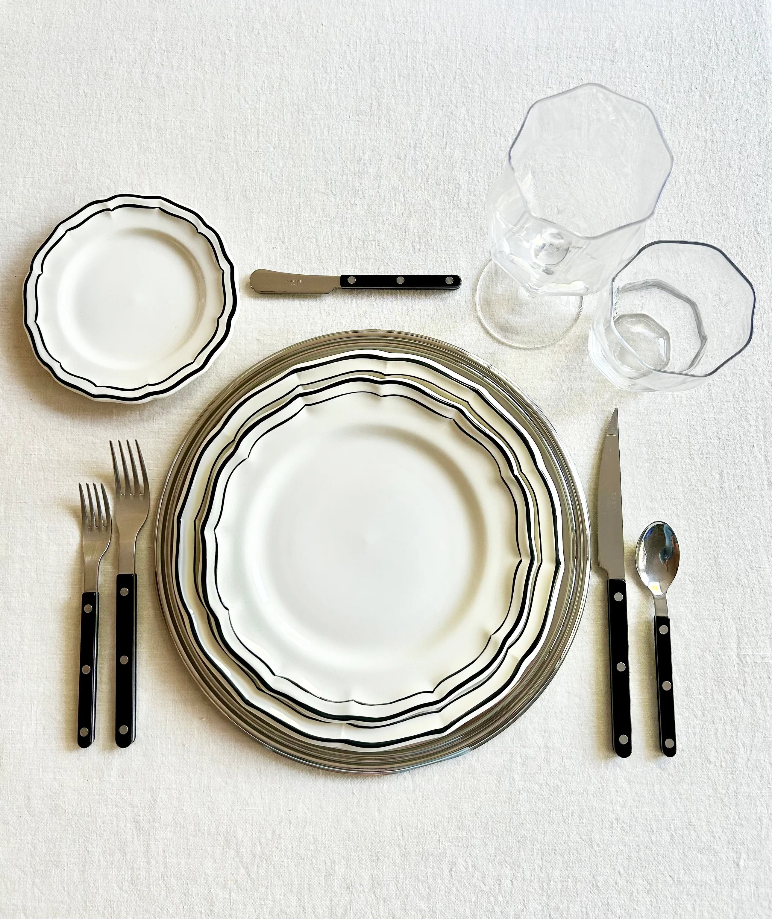 PRE-ORDER -Gien Fliet Dinnerware - Manganèse