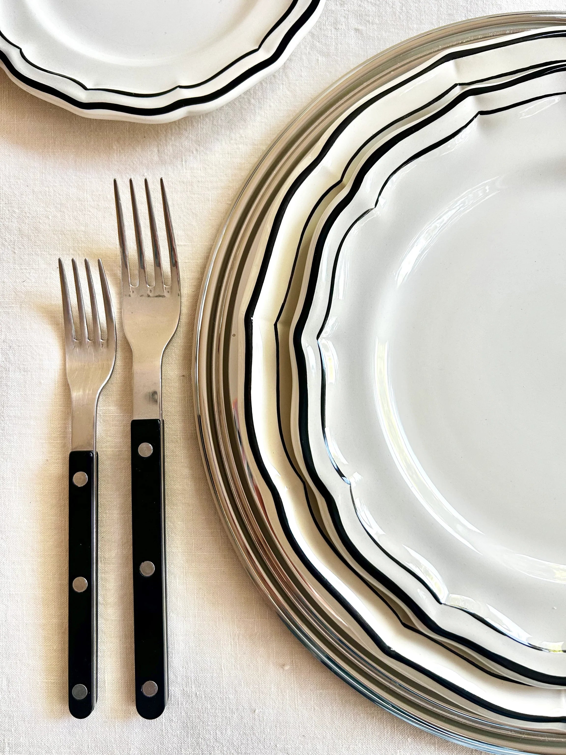 PRE-ORDER -Gien Fliet Dinnerware - Manganèse