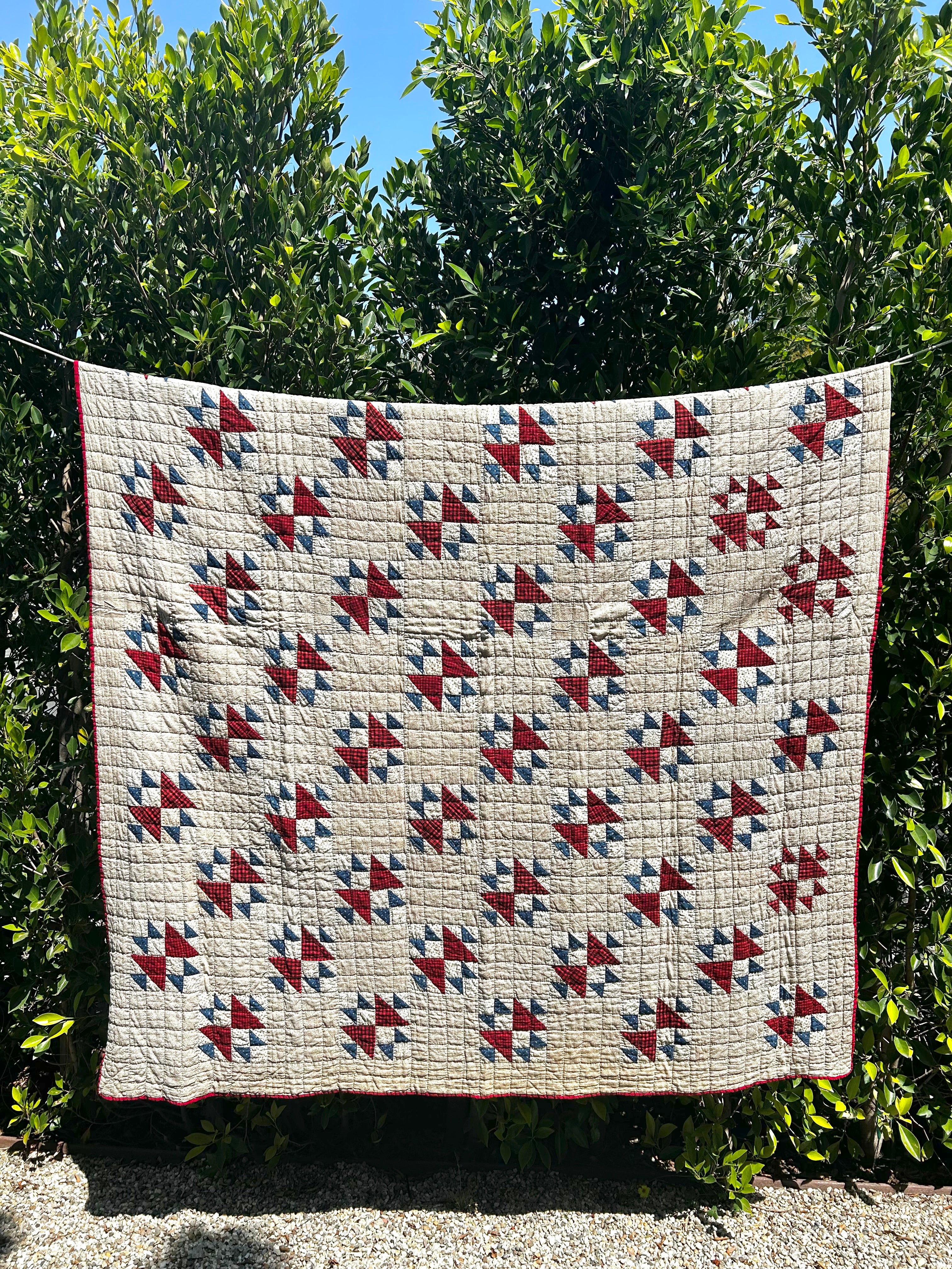 Historic Fox & Geese Quilt 1880's