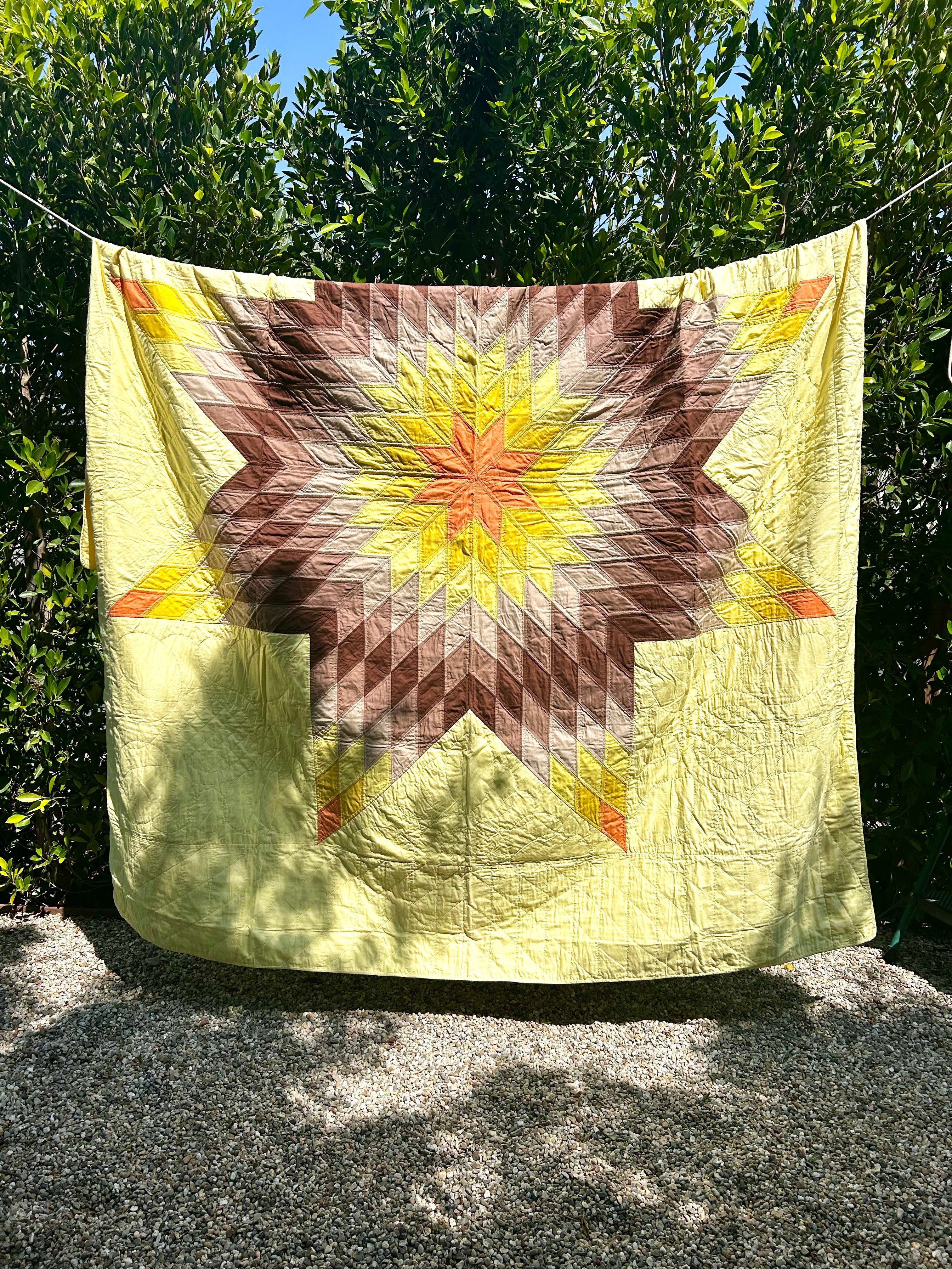 Historic Yellow Star Quilt