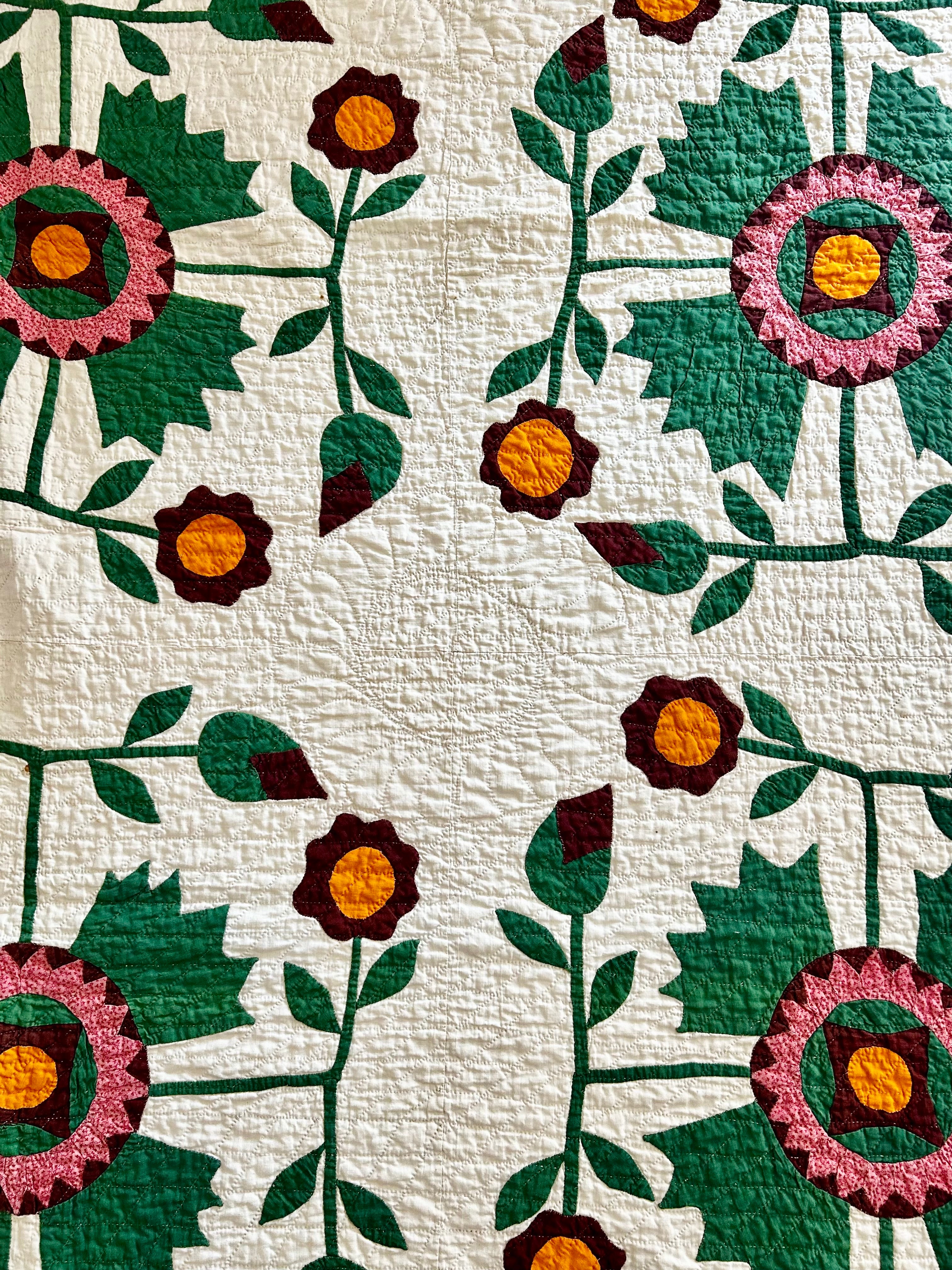 Historic Aster Heirloom Quilt 1800's