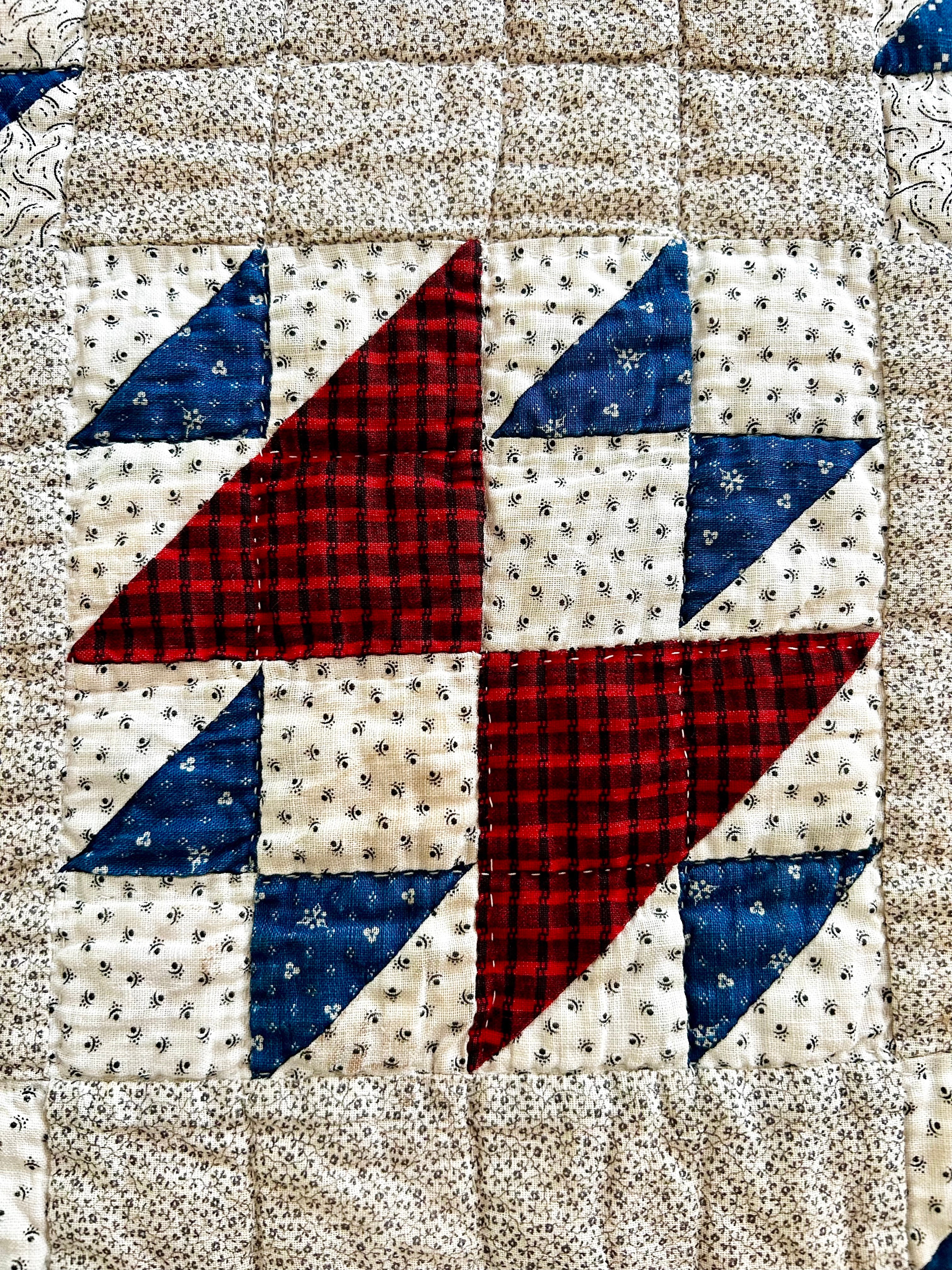 Historic Fox & Geese Quilt 1880's