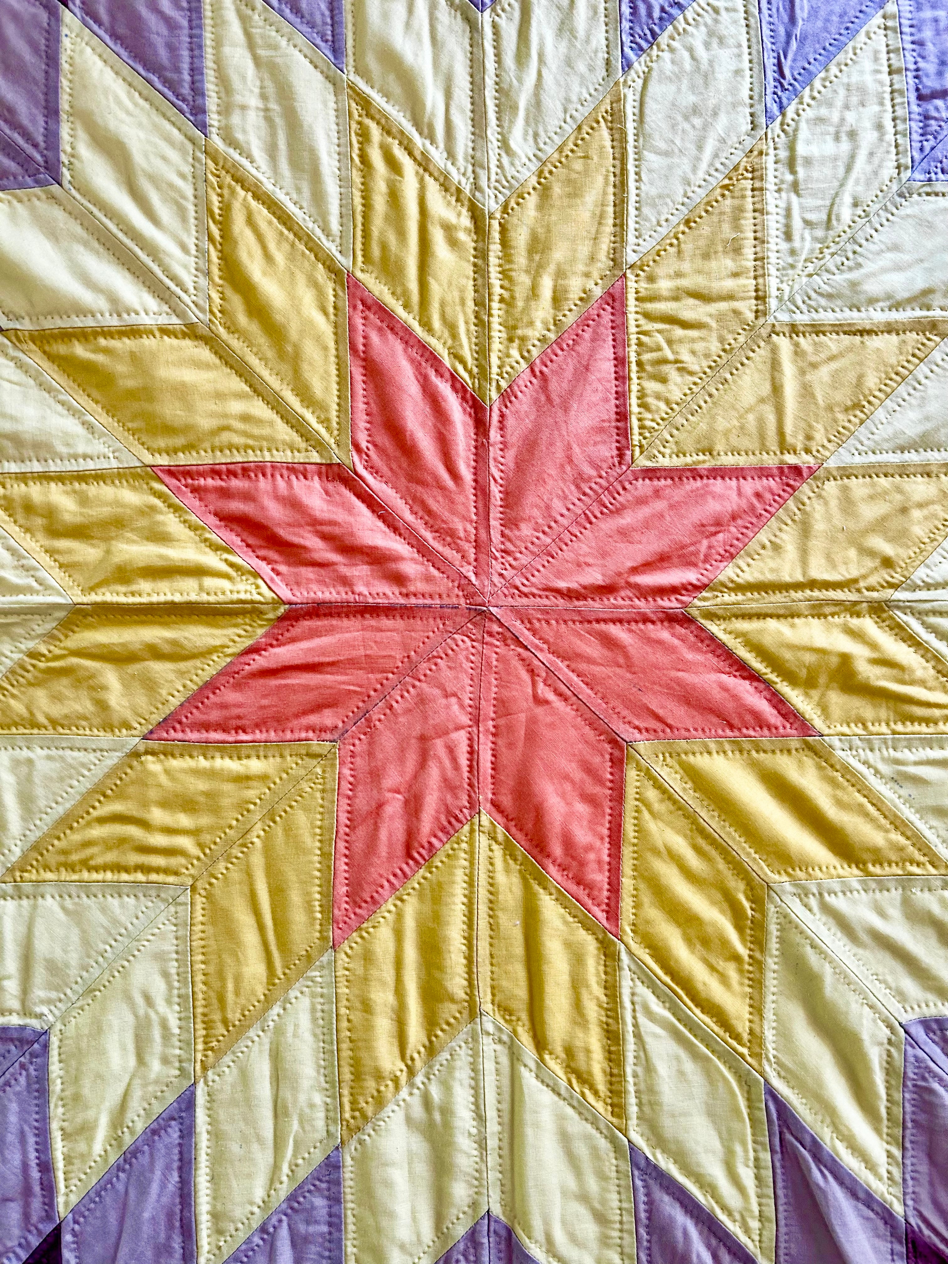 Historic Yellow Star Quilt