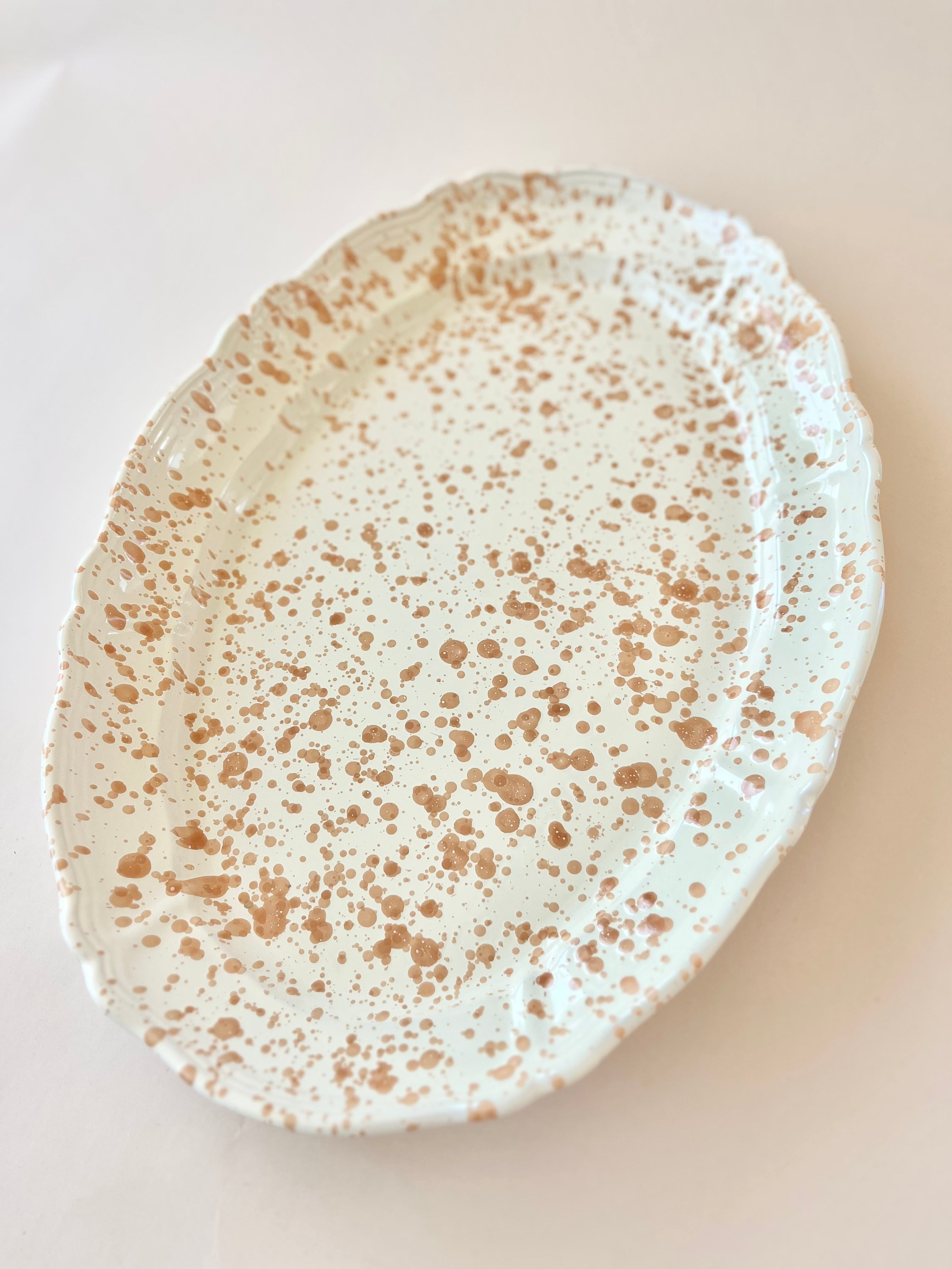 Pompeii Oval Platter - Natural 20"