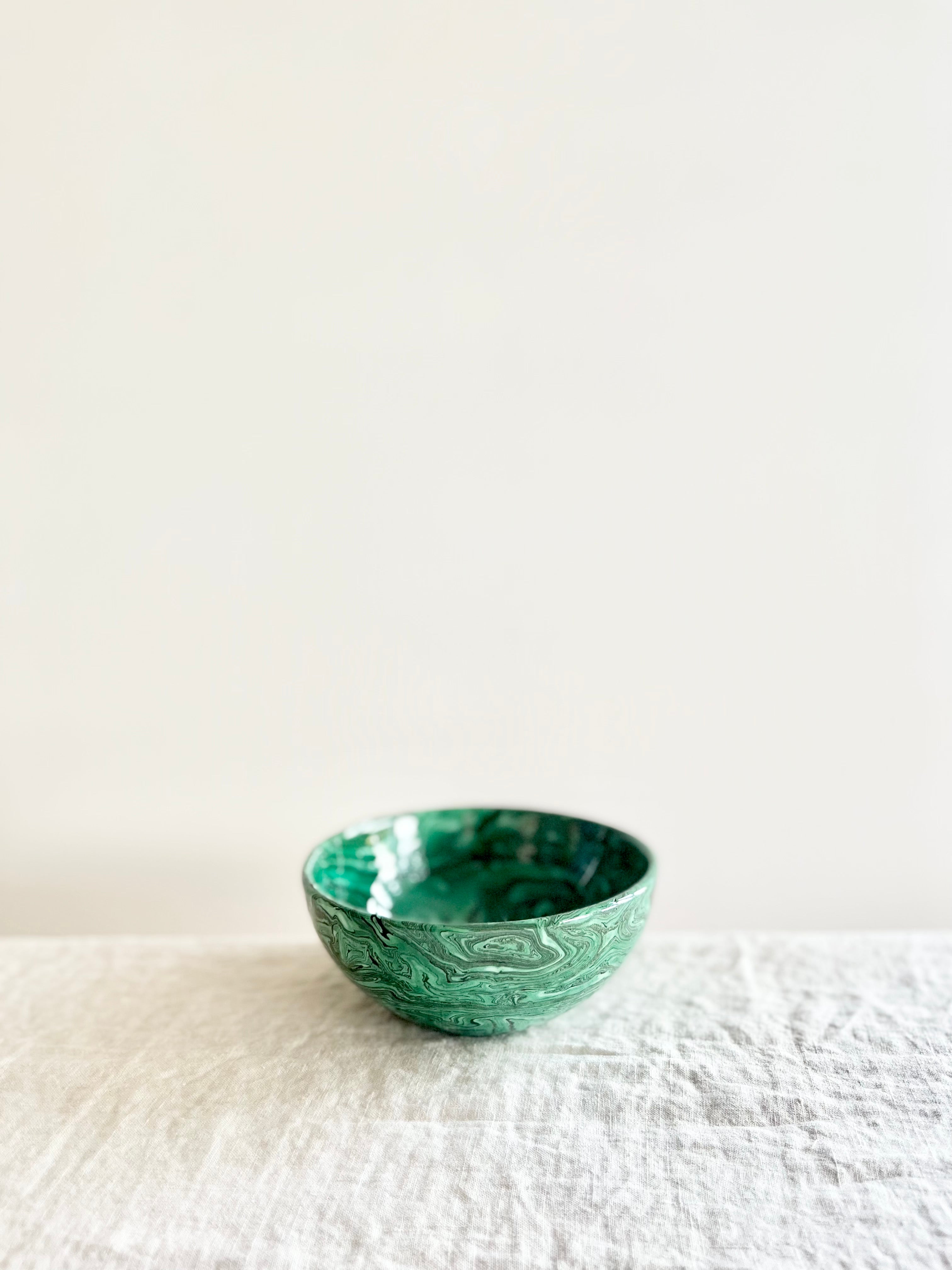 Terre Mêlée Finger Bowl -  4"- Malachite