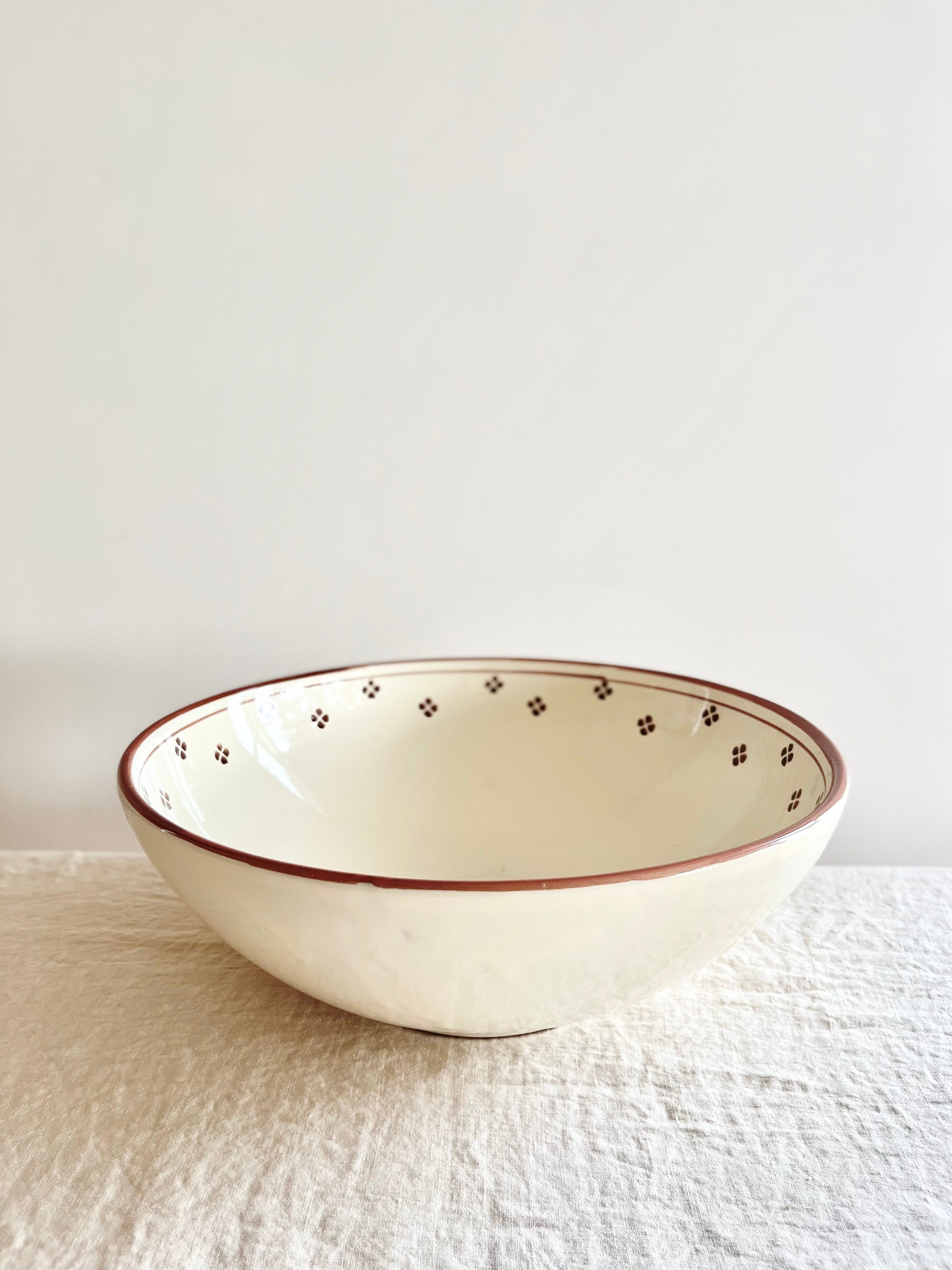 PRE-ORDER - Rigo e Stella Serving Bowl - Crema 13"