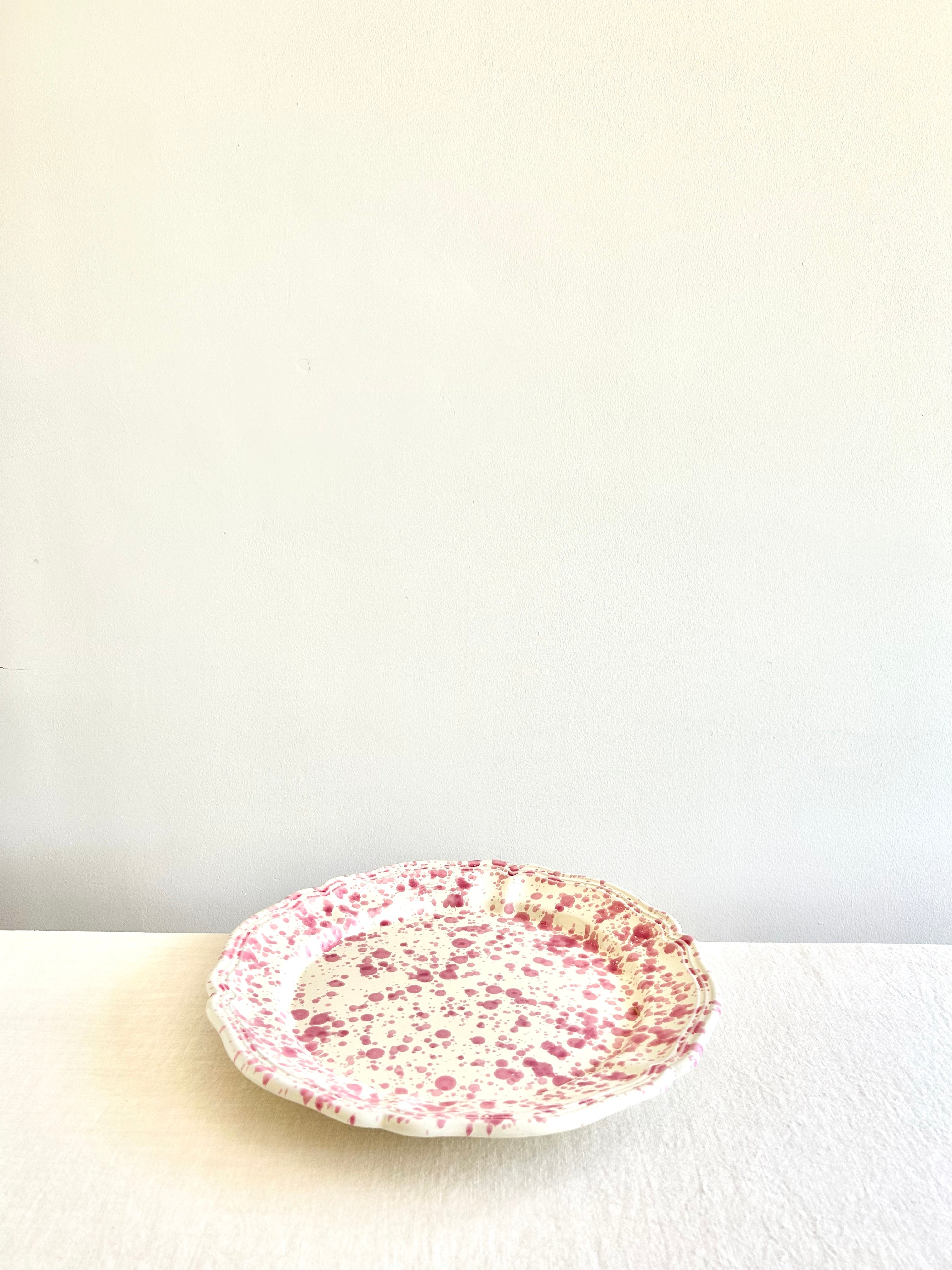 Pompeii Round Platter - Peony 14 "