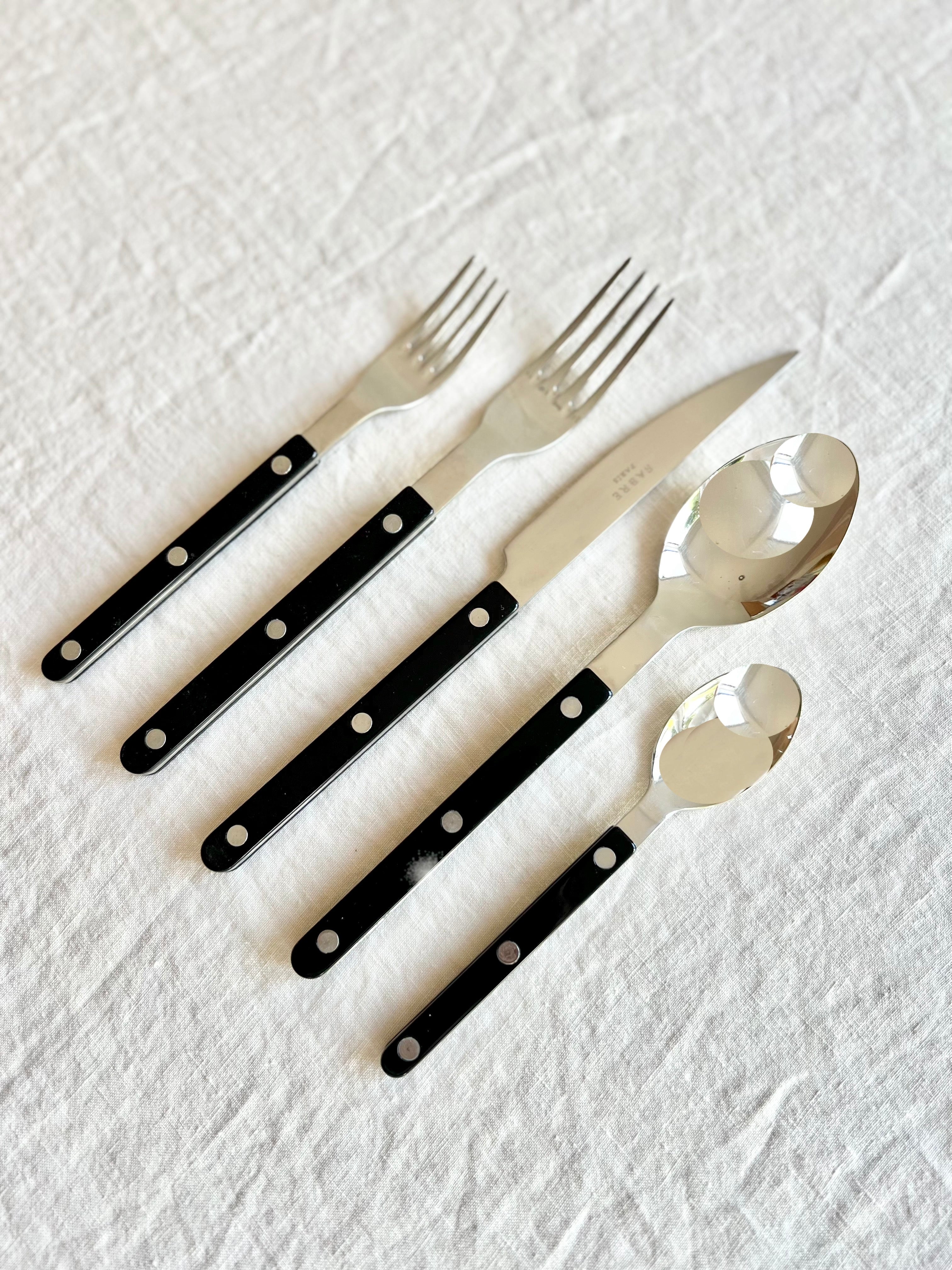 Bistro Black Flatware - 5 piece set