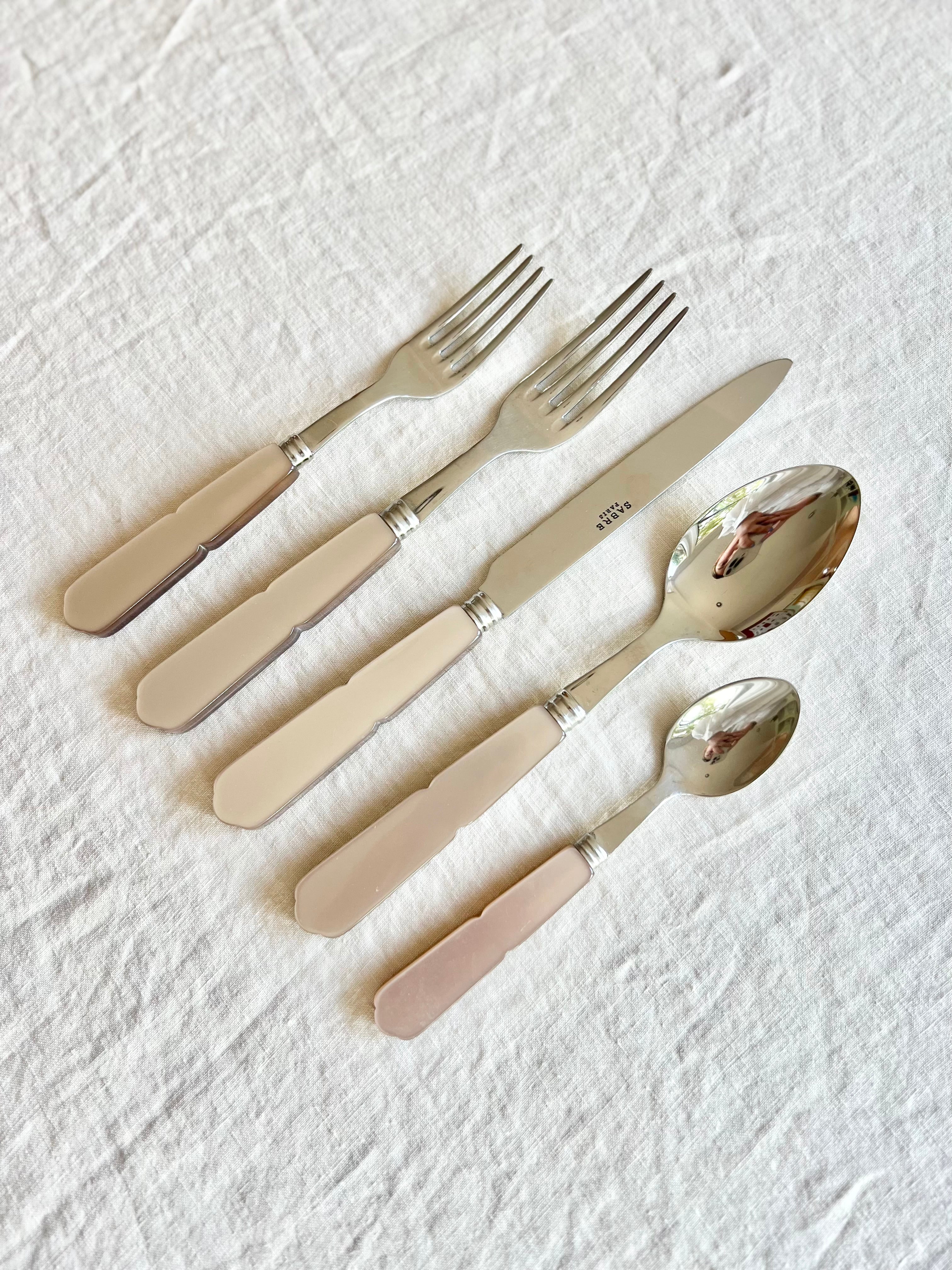 Gustave Taupe Flatware - 5 piece set