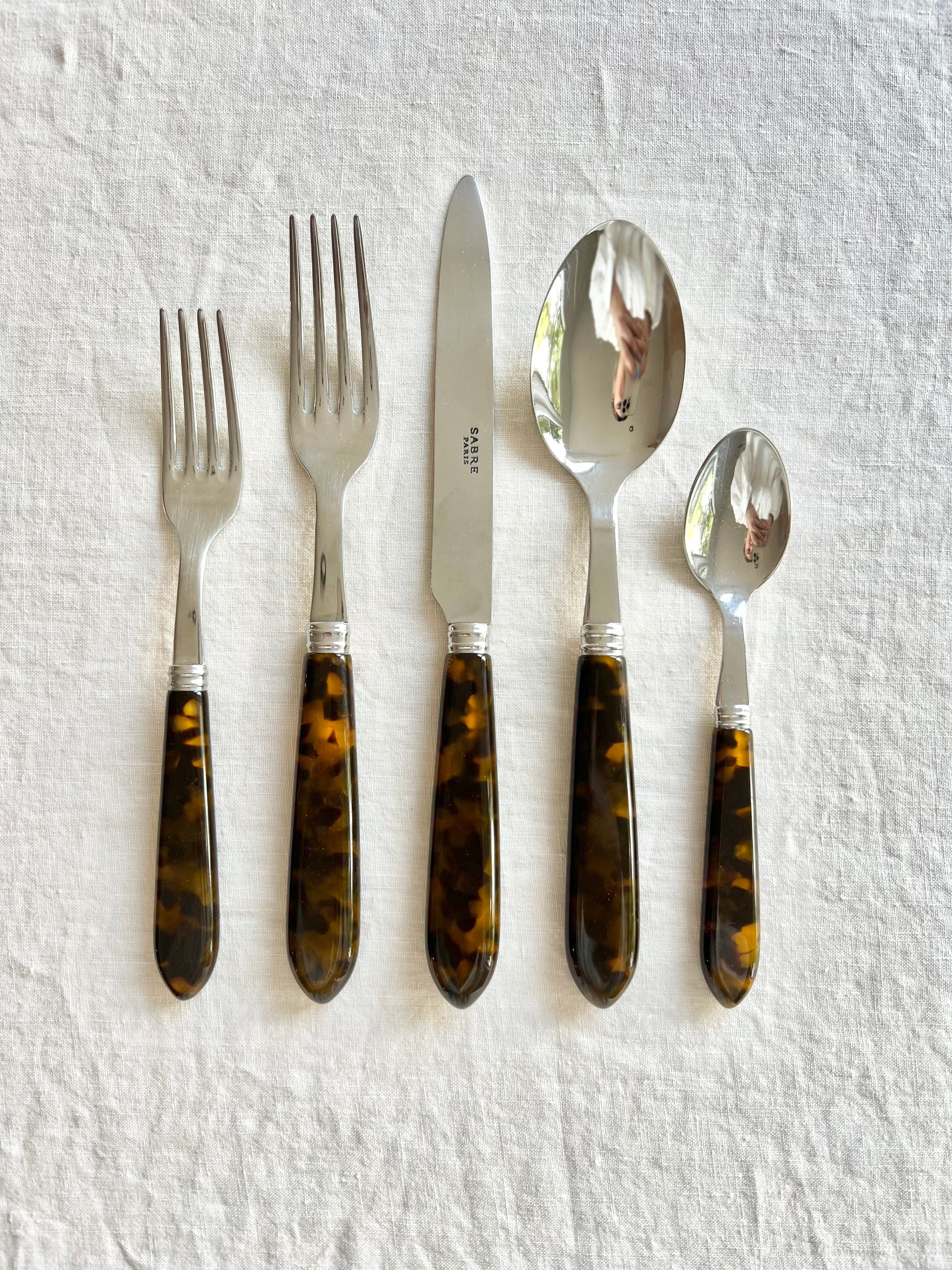 Oslo Tortoise Flatware - 5 piece set