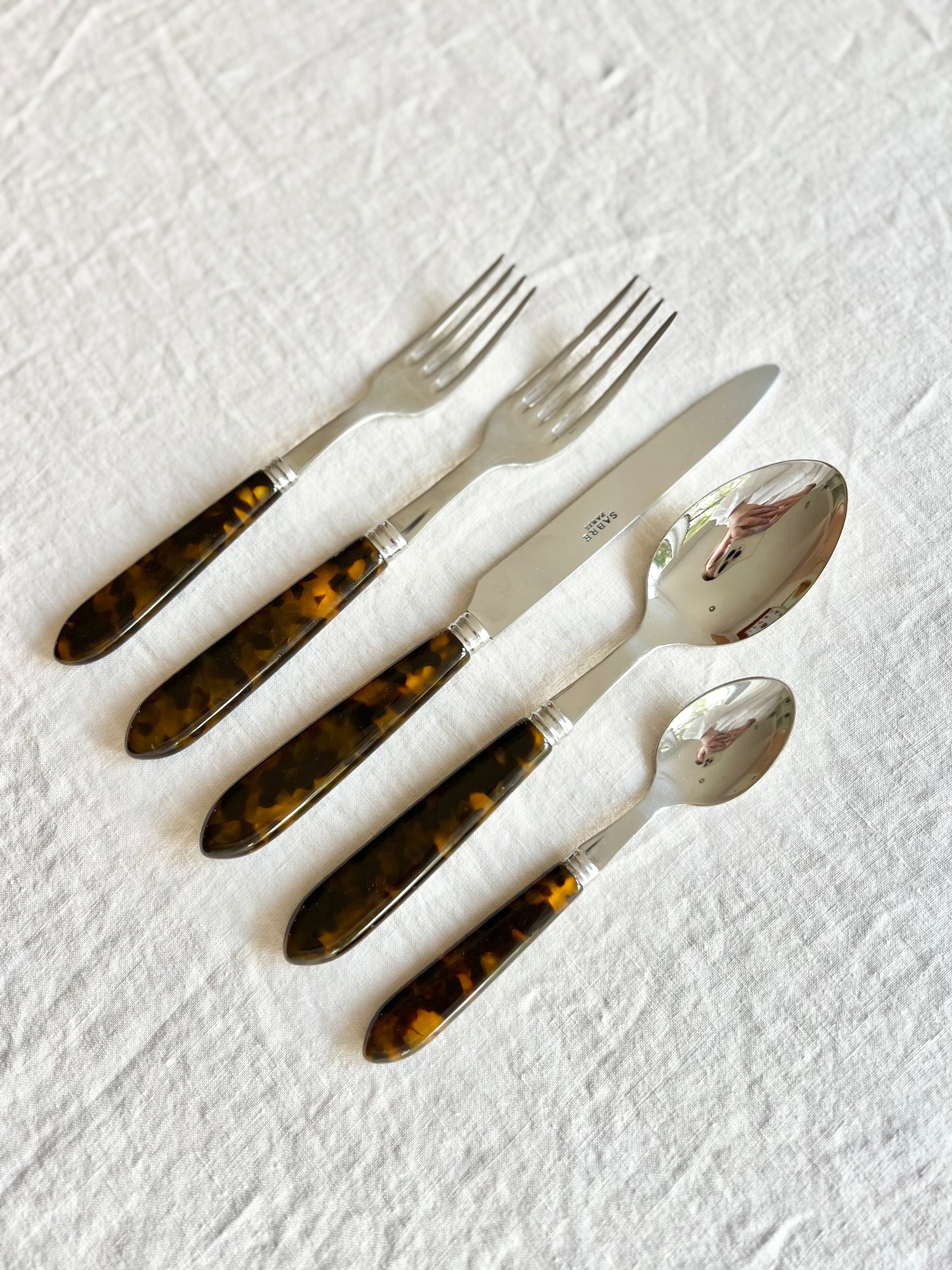 Oslo Tortoise Flatware - 5 piece set