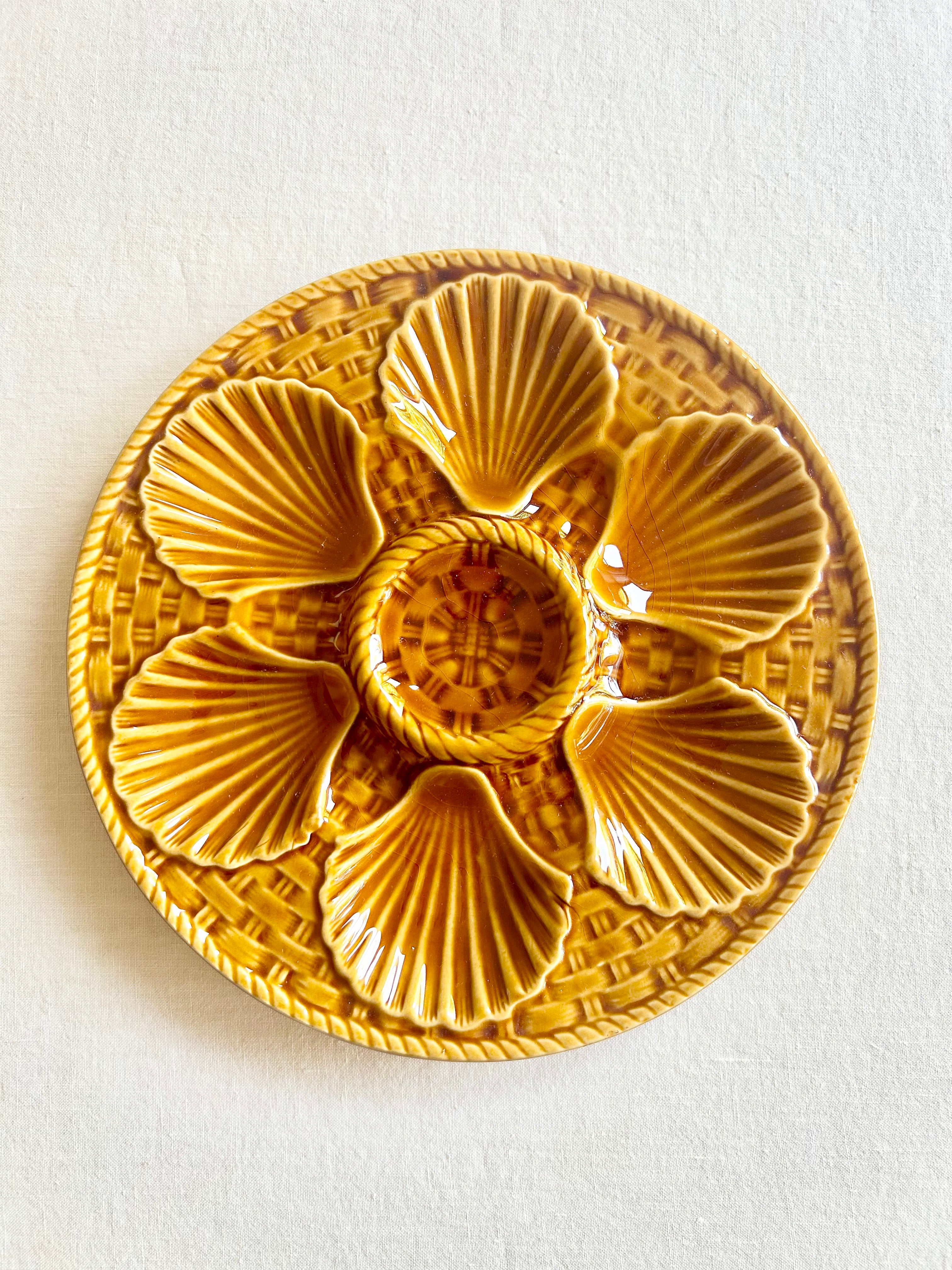 Historic Longchamp Oyster Plates S/6