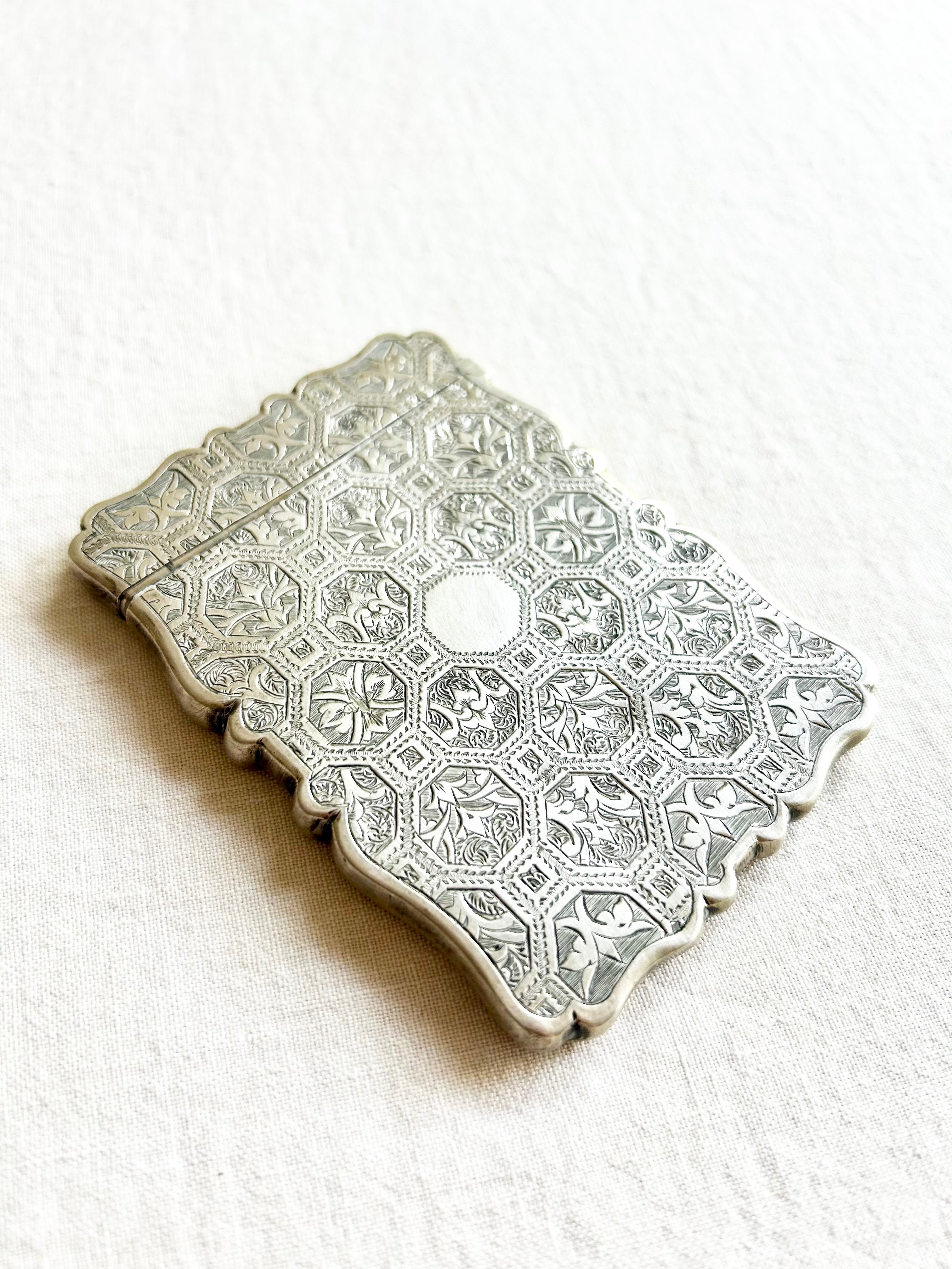 Historic Victorian Silver Card Case