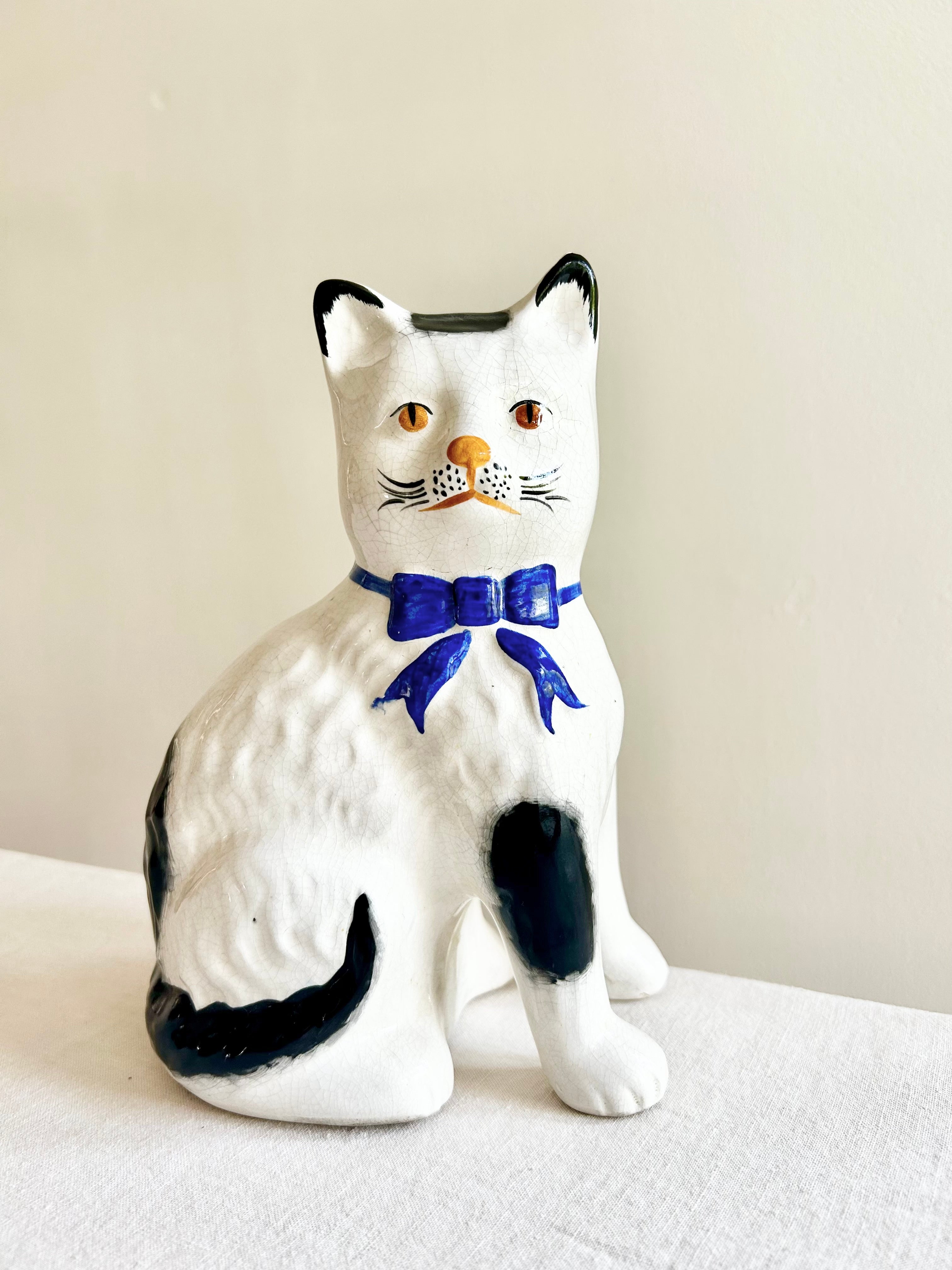 Historic Staffordshire Kitties Pair