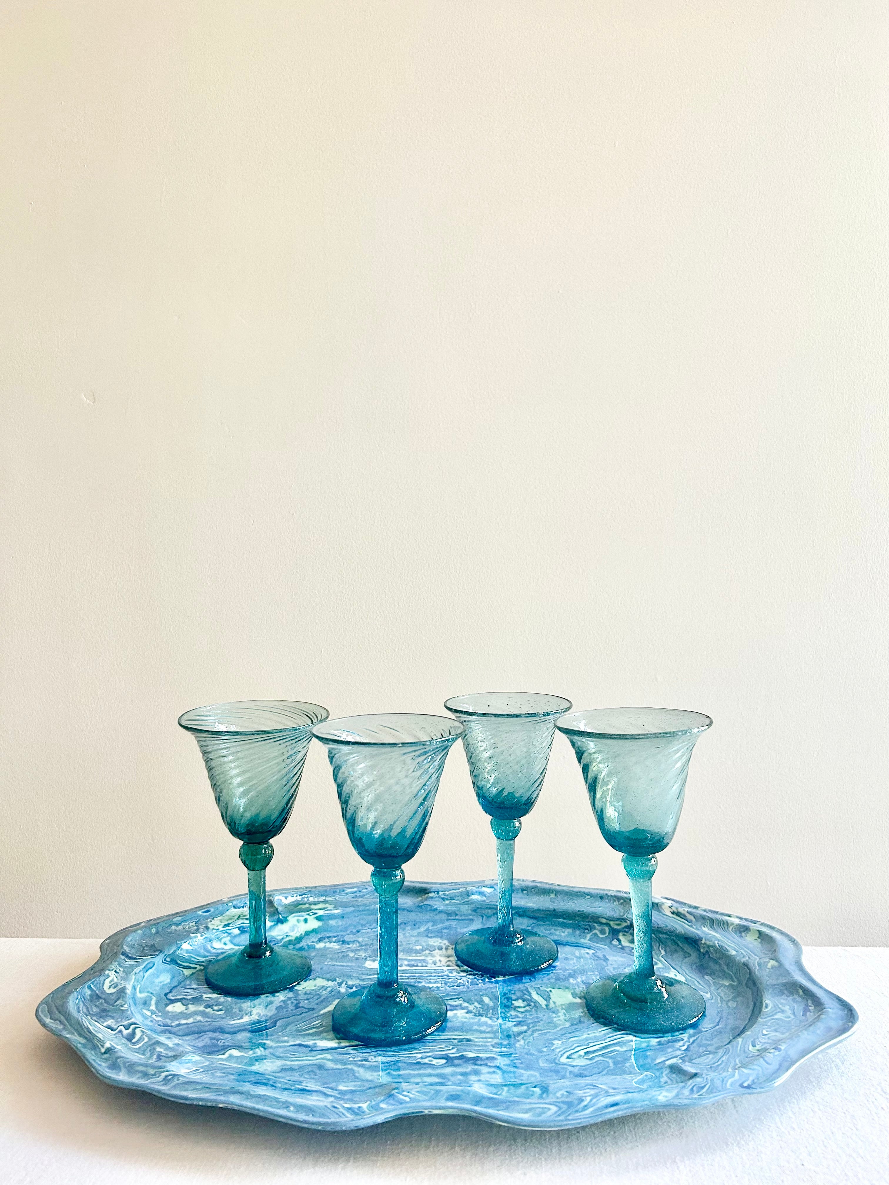 Historic Murano Goblets - S/4