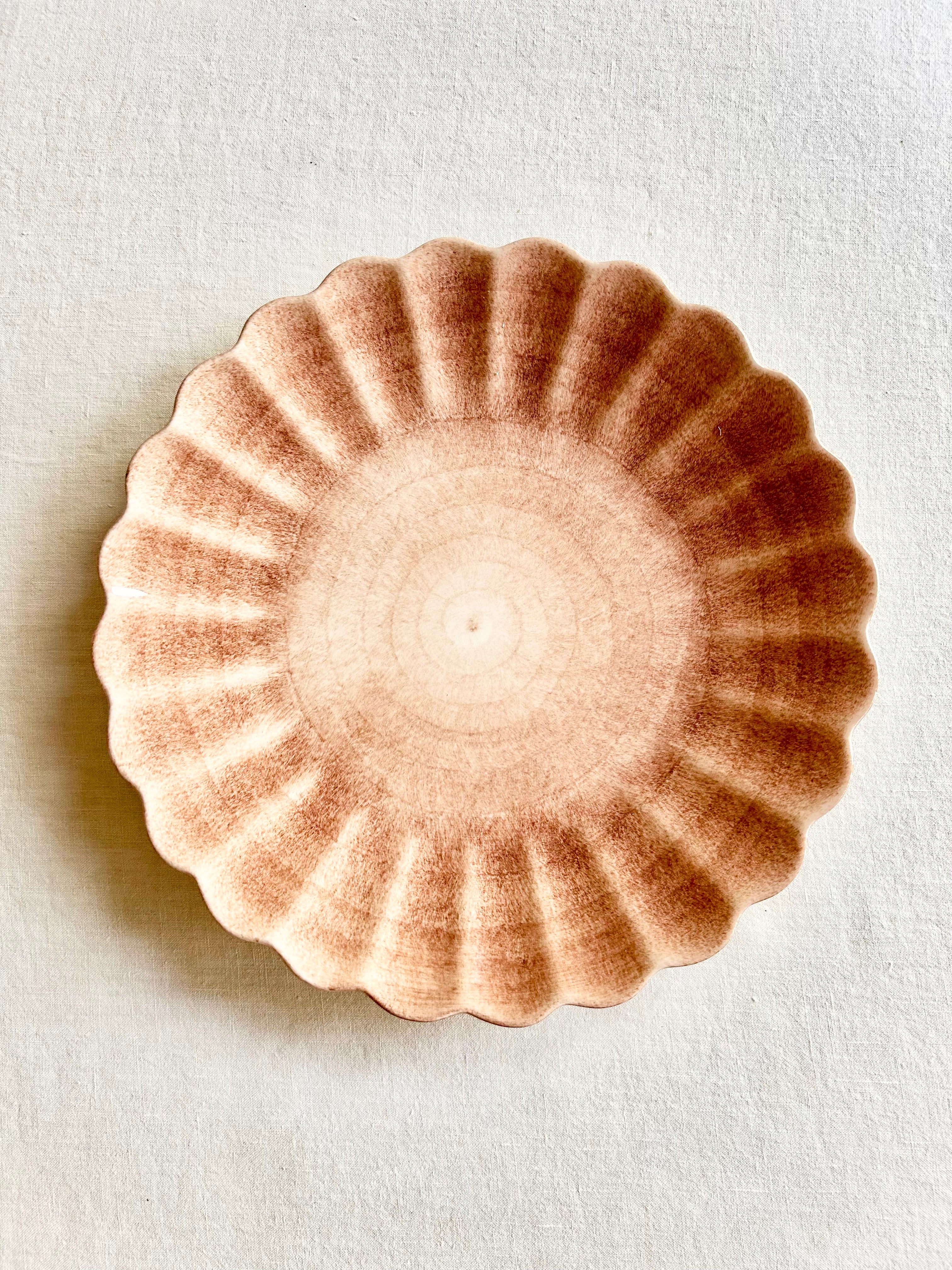 Oyster Dinnerware - Cinnamon - S/4
