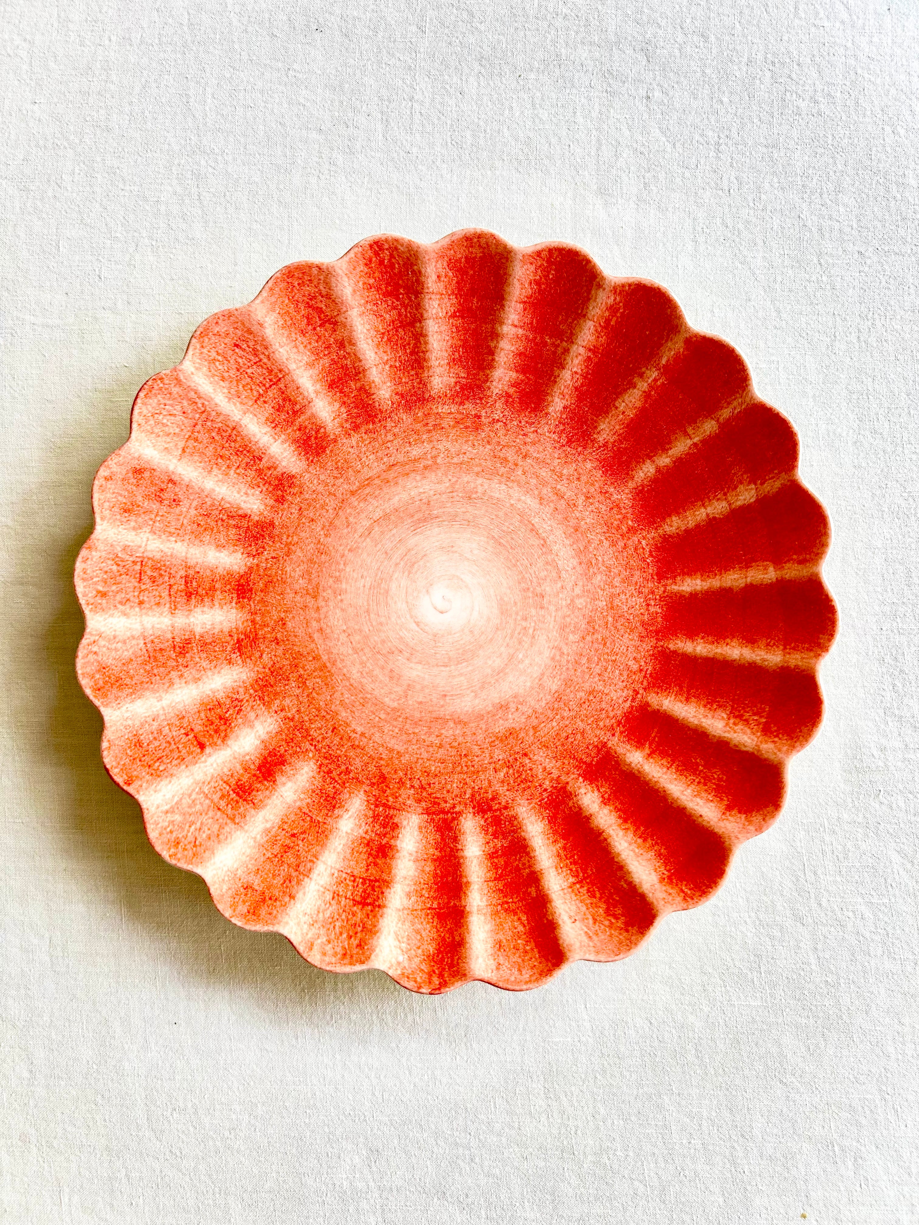 Oyster Dinnerware - Tangerine - S/4