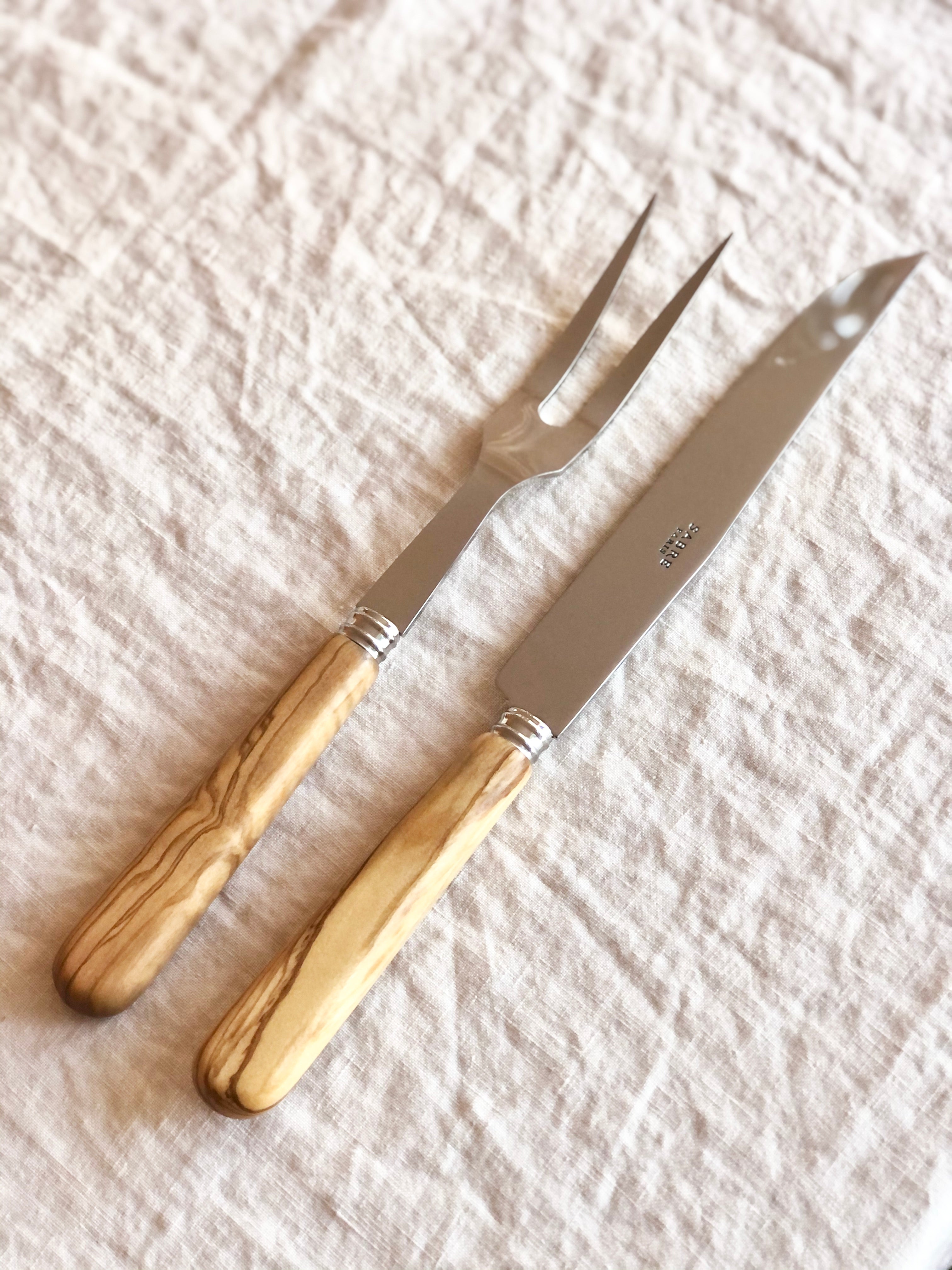 Lavandou Olive Wood Carving Set