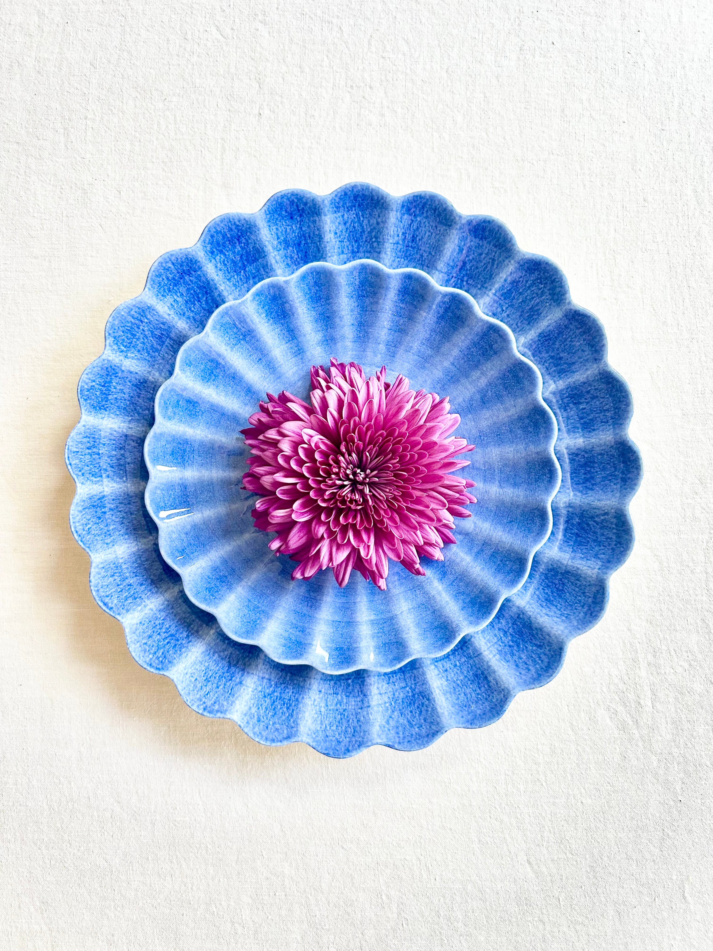 Oyster Dinnerware - Indigo - S/4