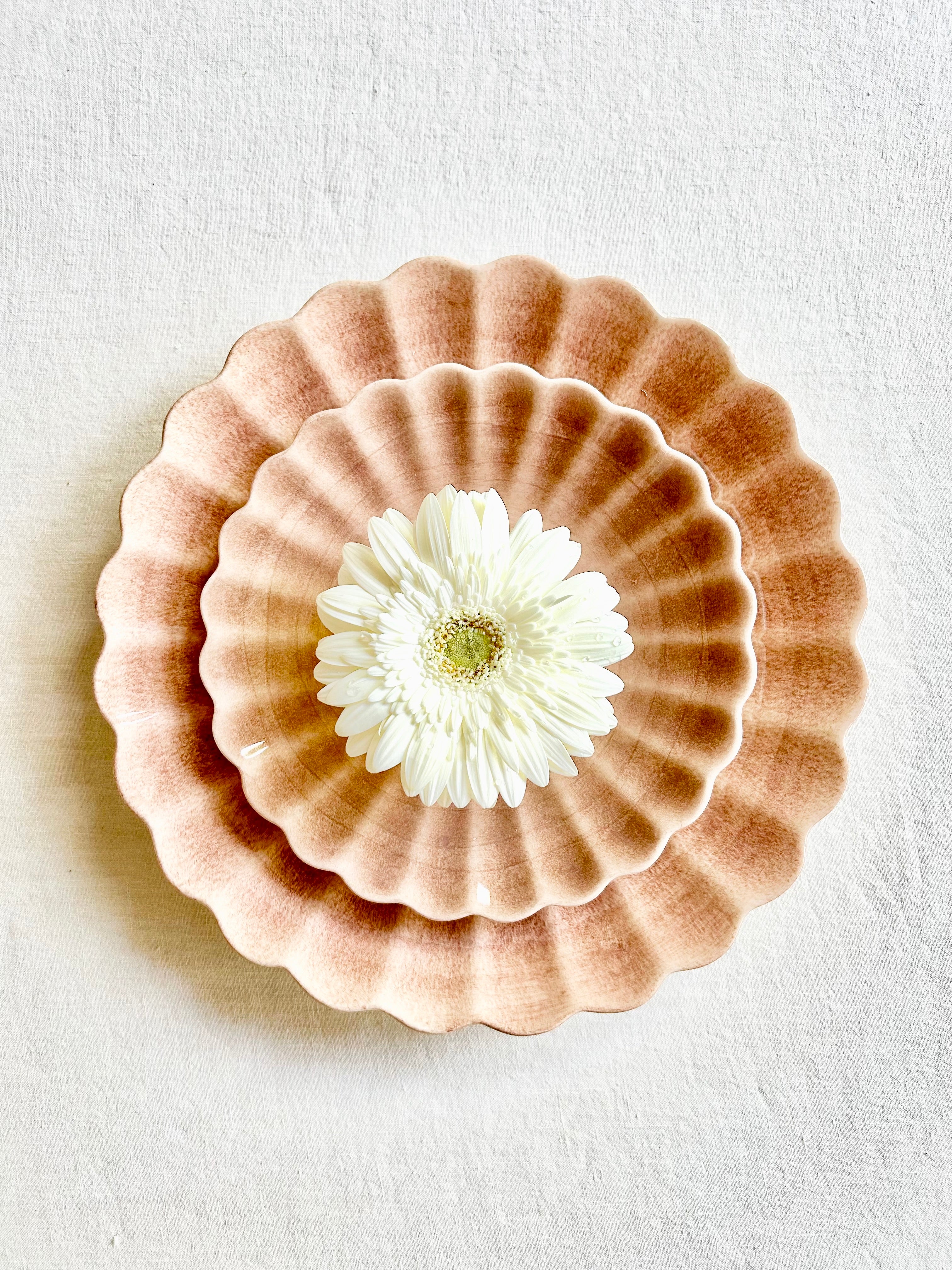 Oyster Dinnerware - Cinnamon - S/4