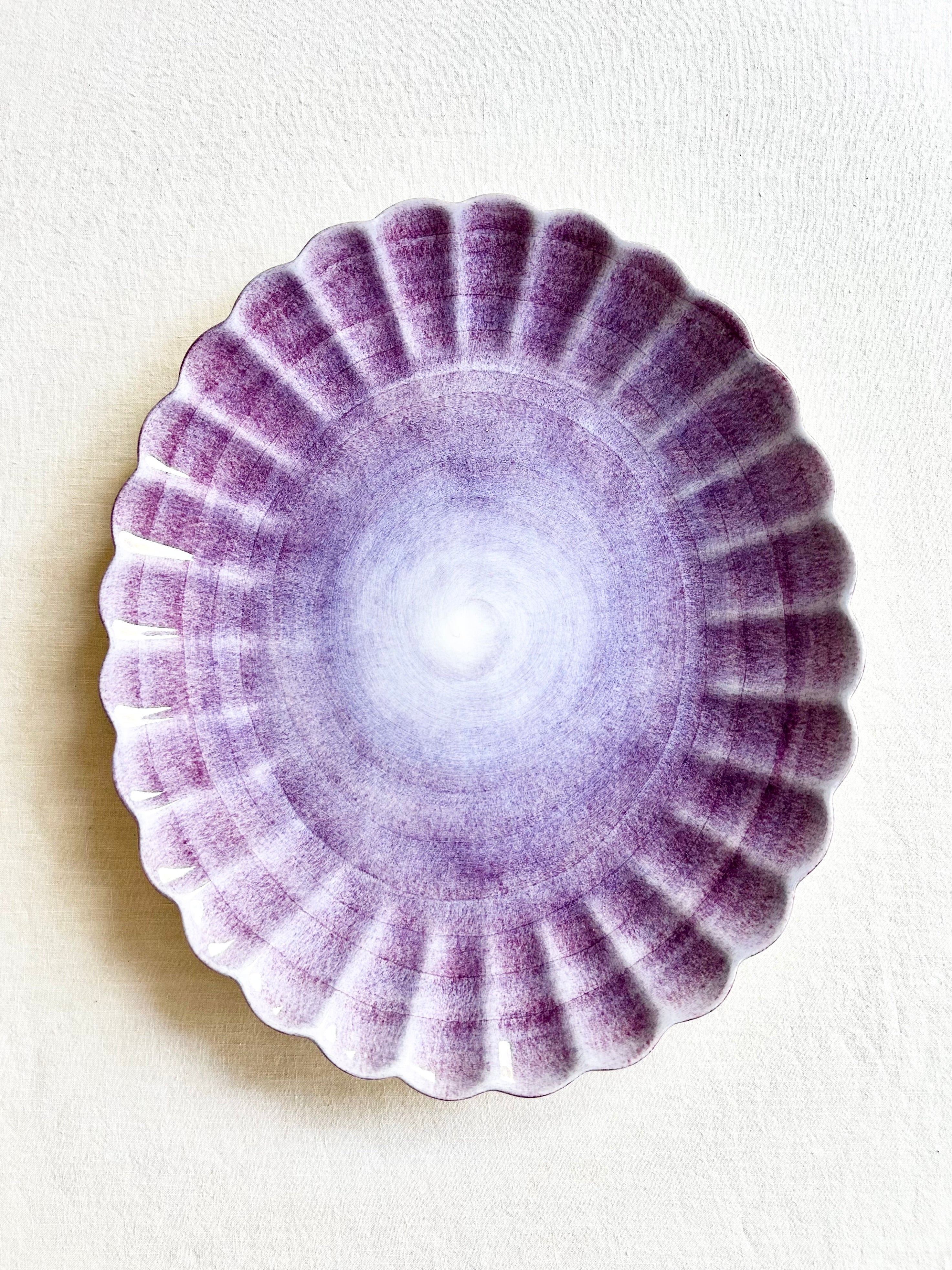 Oyster Oval Platter - Violet